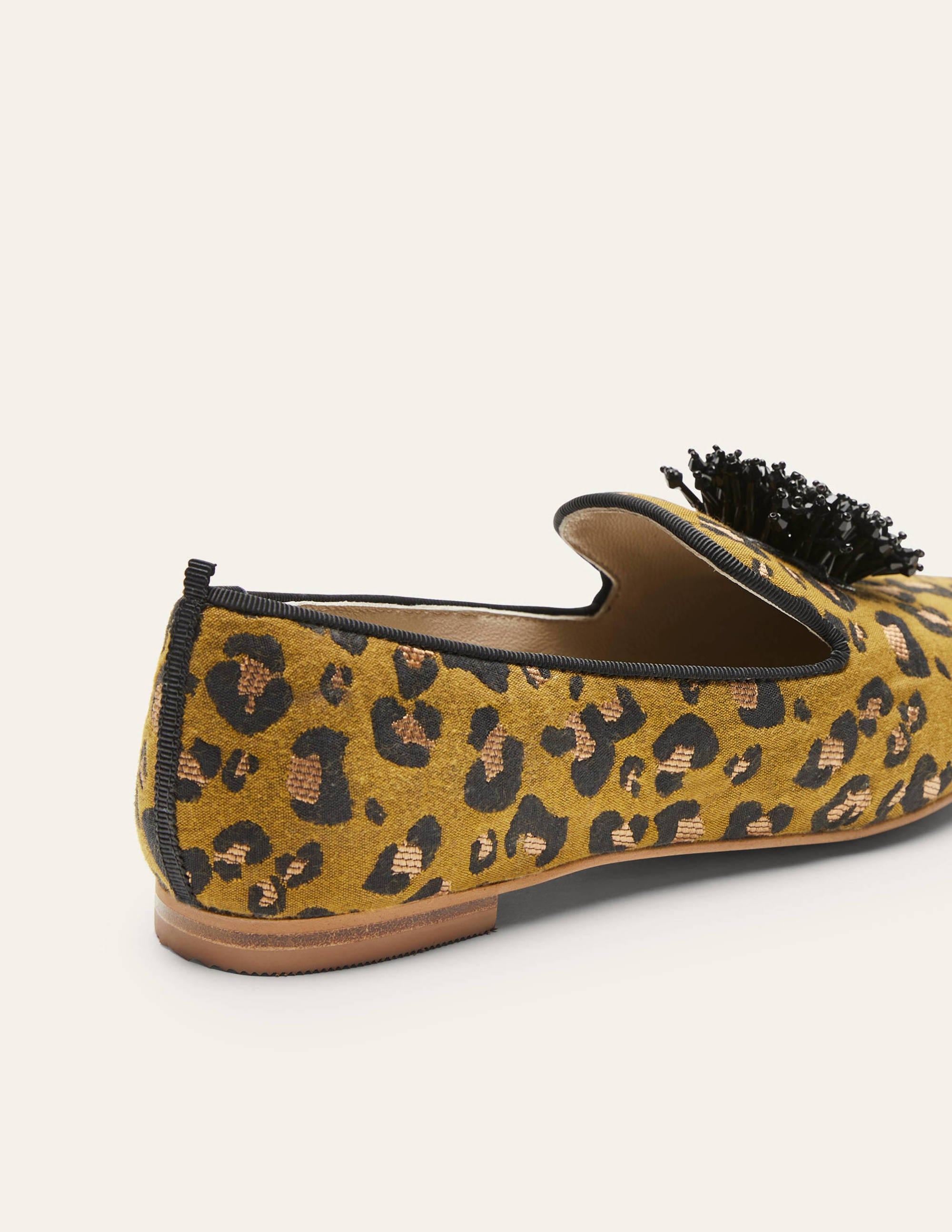 Mocassins ornementés Gabriella-Léopard jacquard métallisé - Image 4