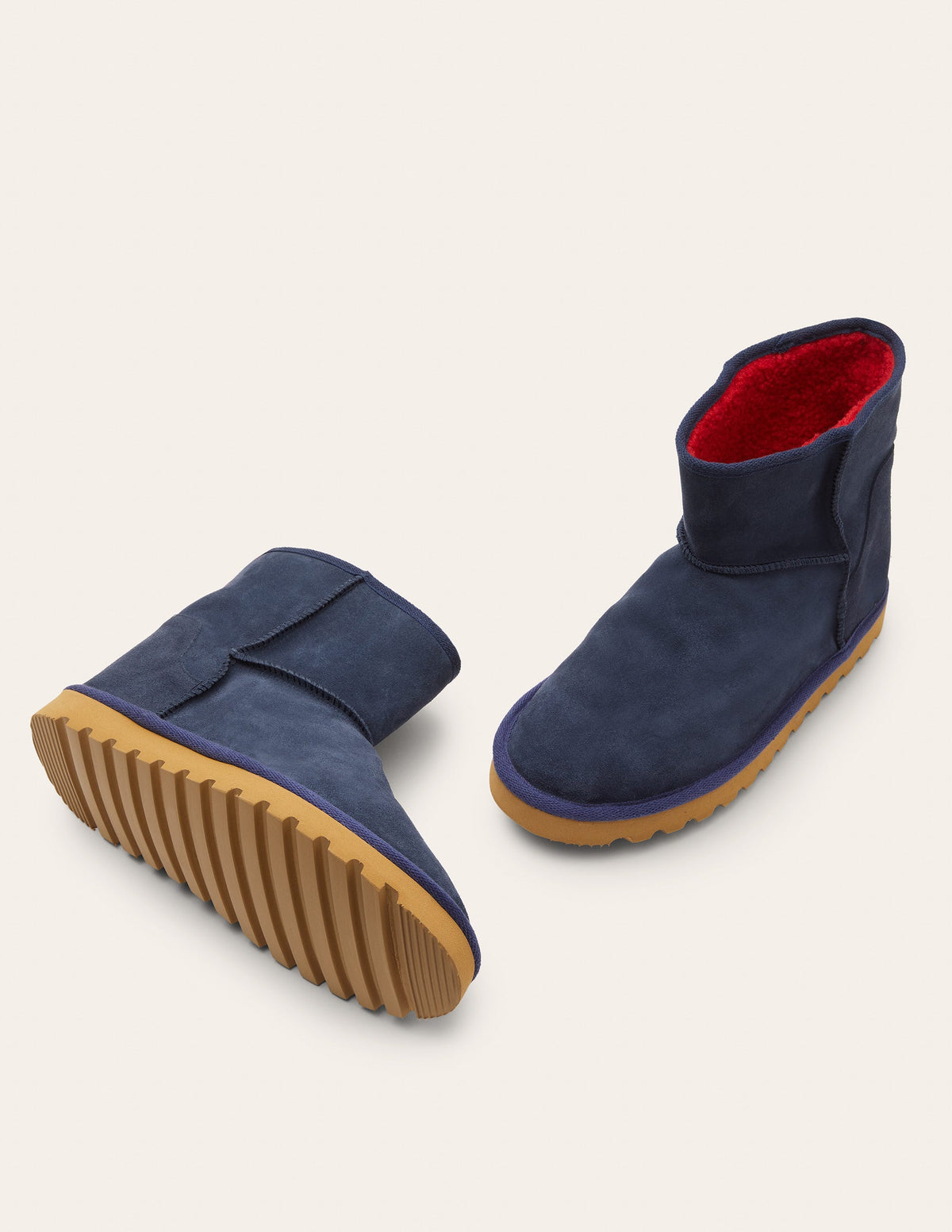 Hausschuhstiefel mit Borg-Futter-Marineblau - Image 3