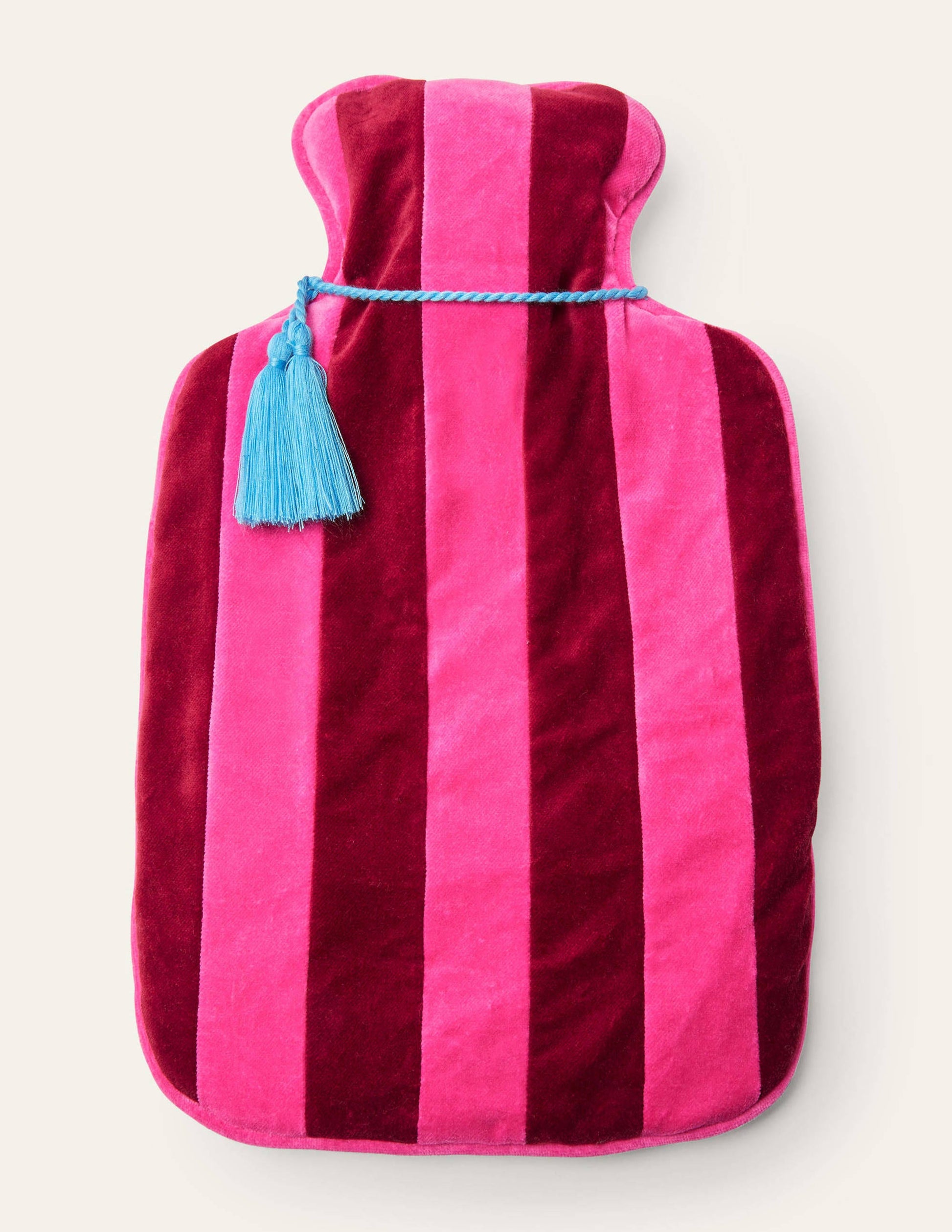 Wärmflasche mit Samtbezug-Festivalrosa/Weinrot-1