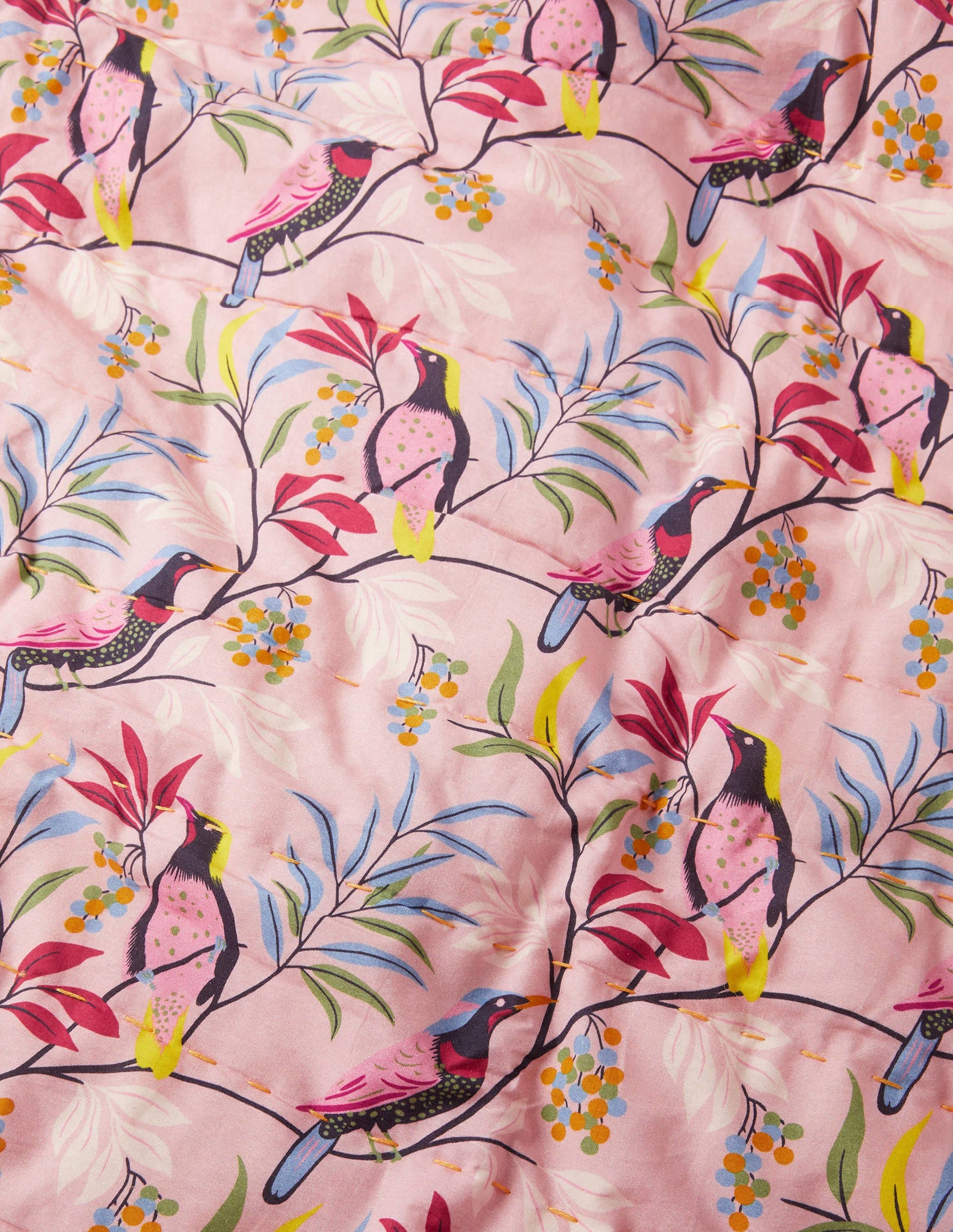 Plaid en velours-Milkshake, oiseau baie-2