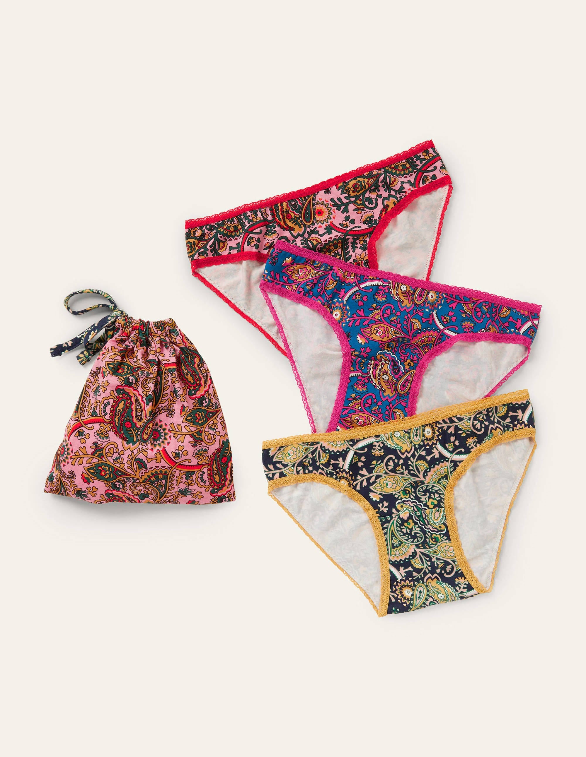 3 culottes-Motif cachemire - Image 1