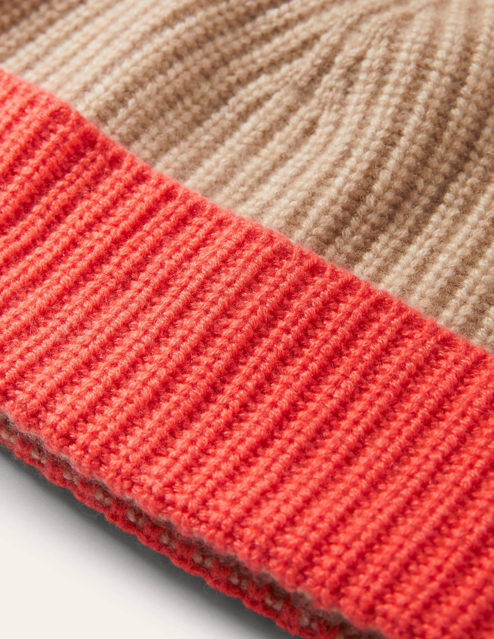 Colourblock Cashmere Hat-Chinchilla/Milkshake/Coral-2