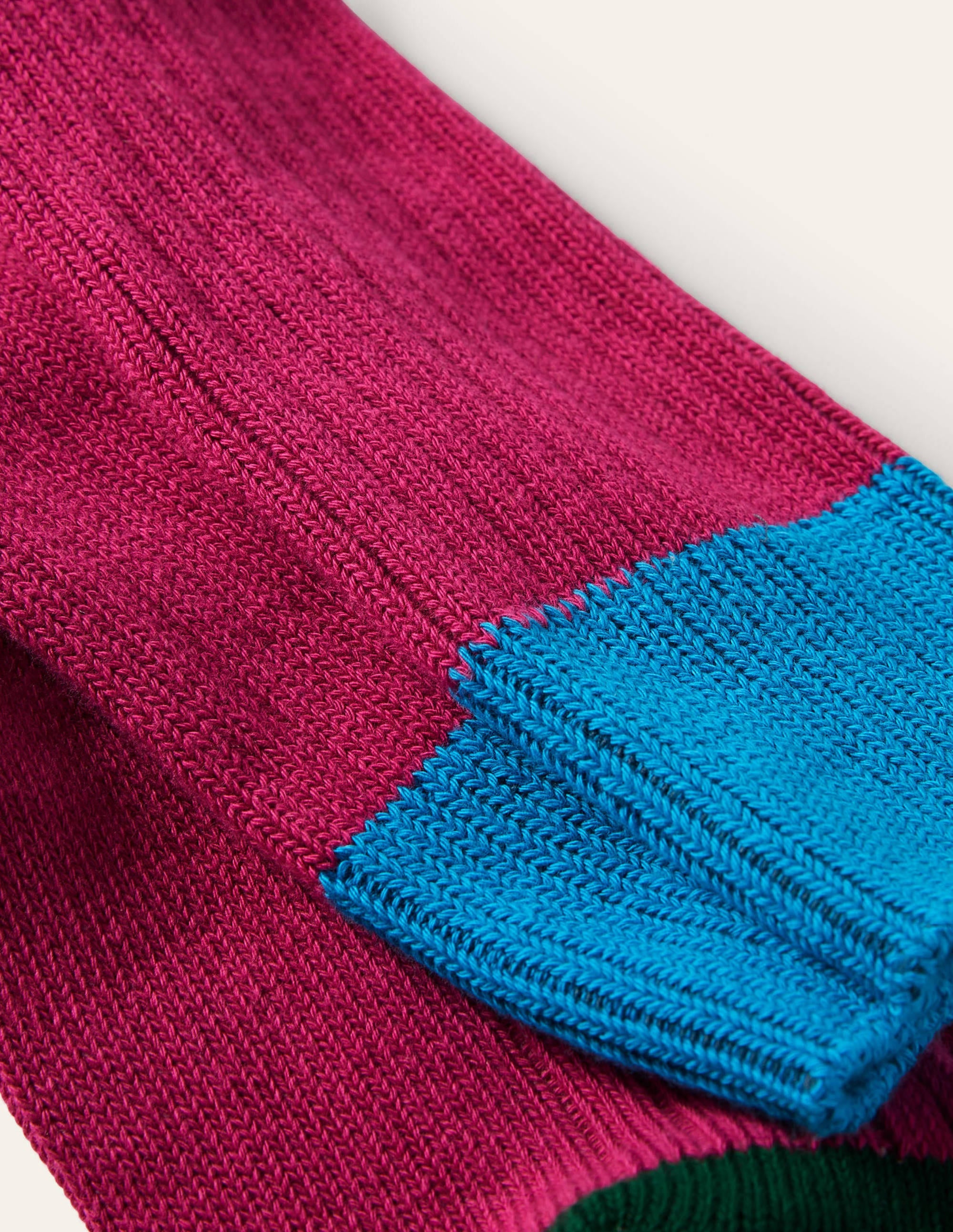 Lange dicke Socken-Segelrot/Festivalrosa/Waldgrün - Image 2