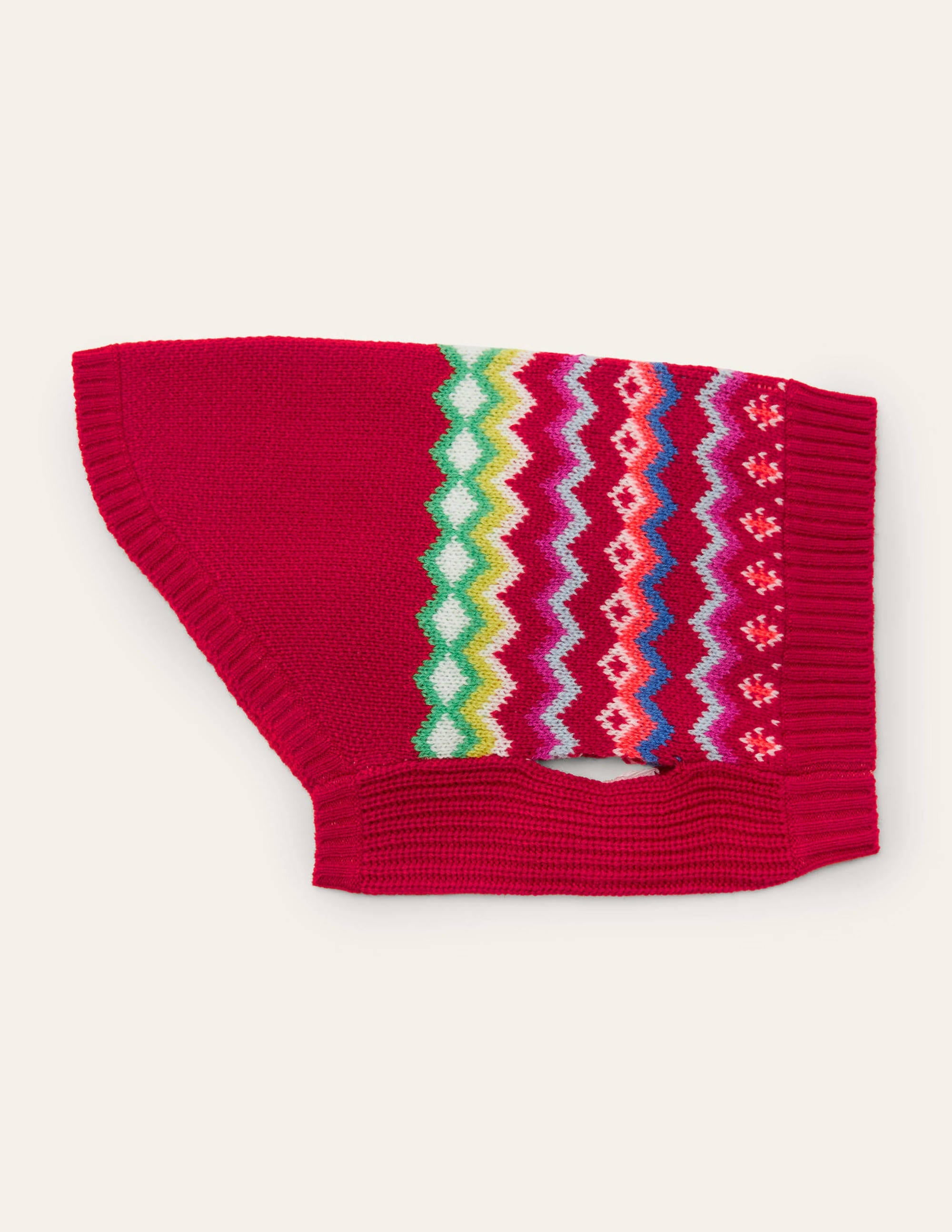 Fair-Isle-Hundepullover-Rockabilly-Rot - Image 1