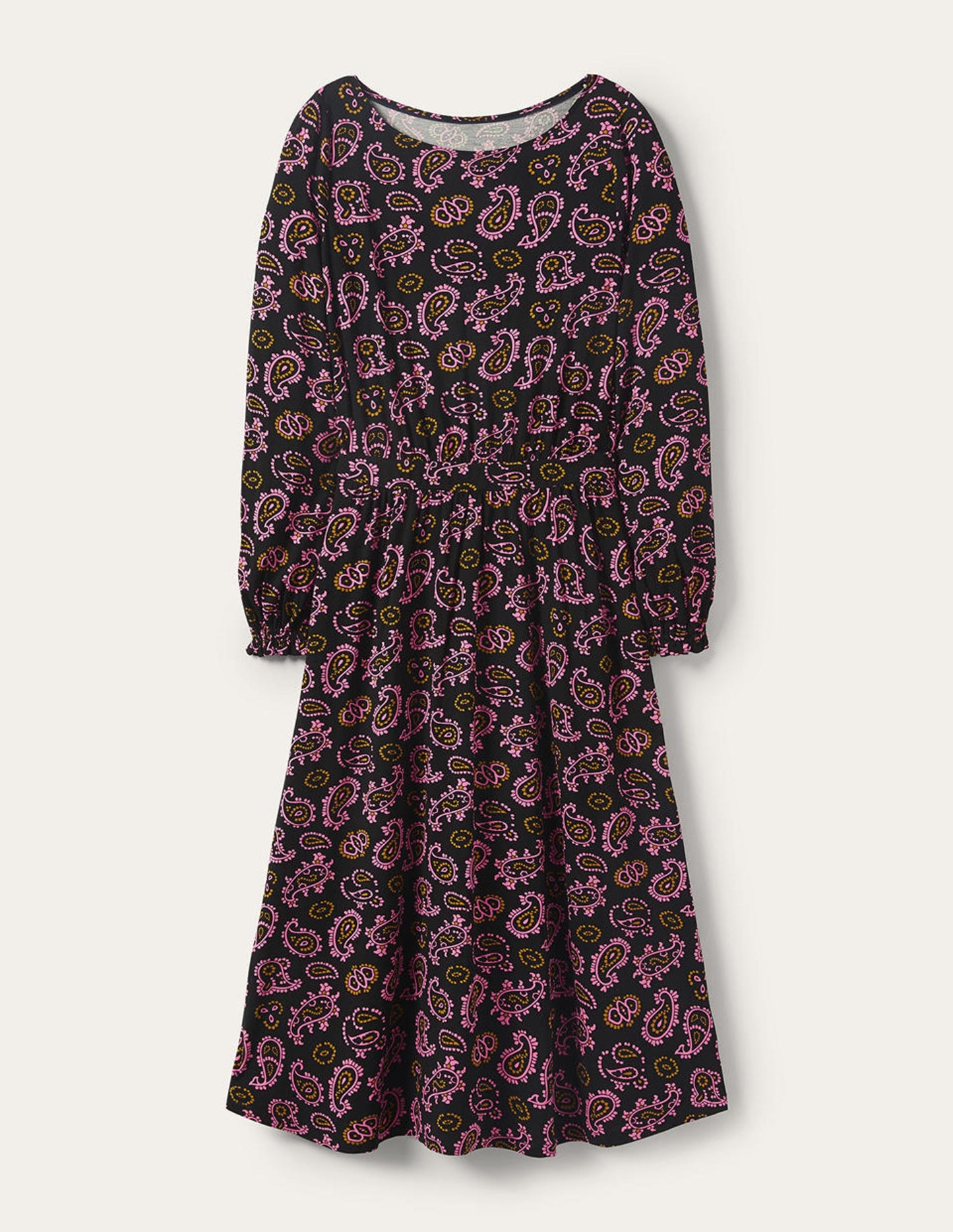 Evelyn Jersey-Midikleid-Azalee, Aufwändiges Paisleymuster