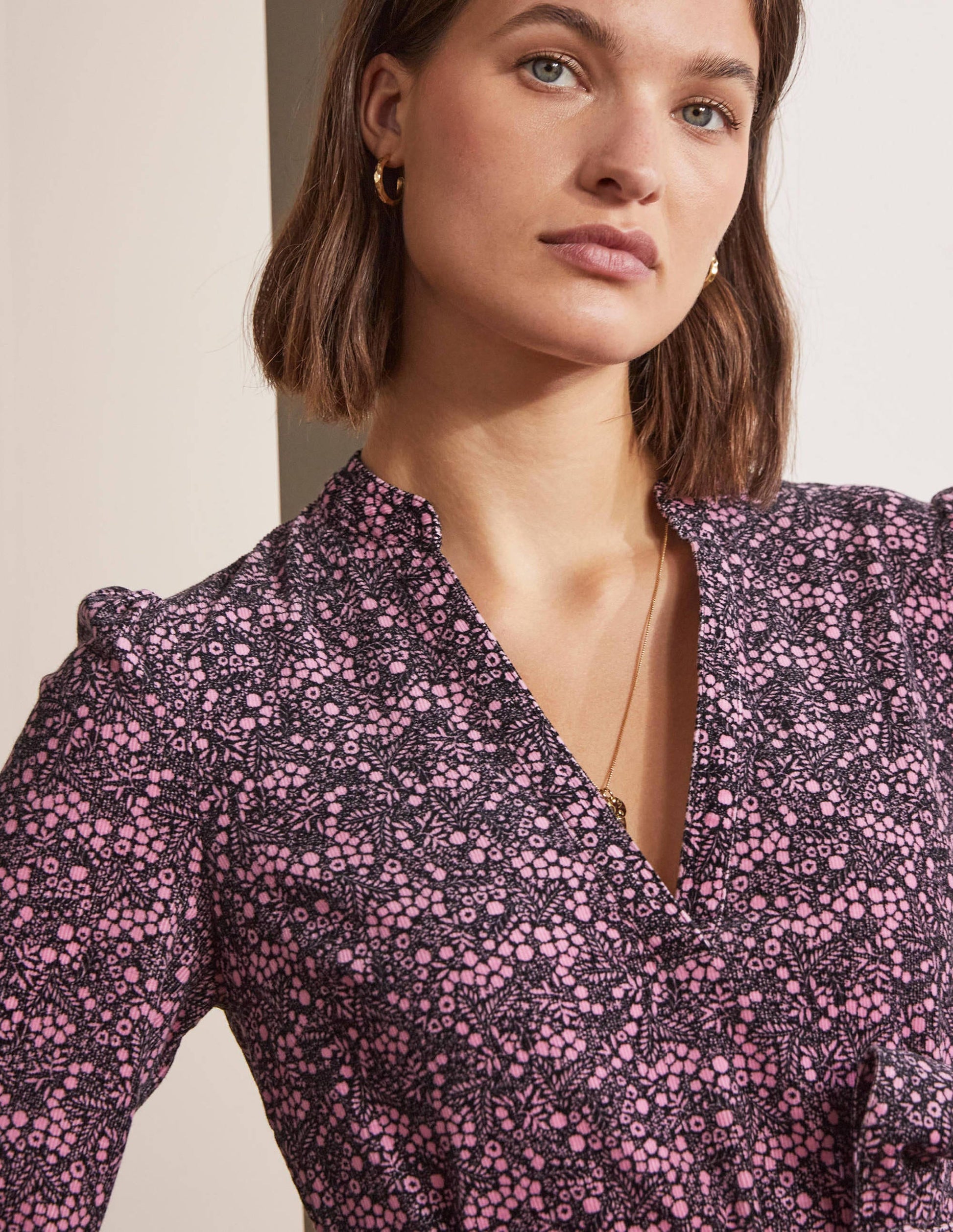 Esmeralda Kleid mit Taillengürtel-Schwarz, Zauberwald-2