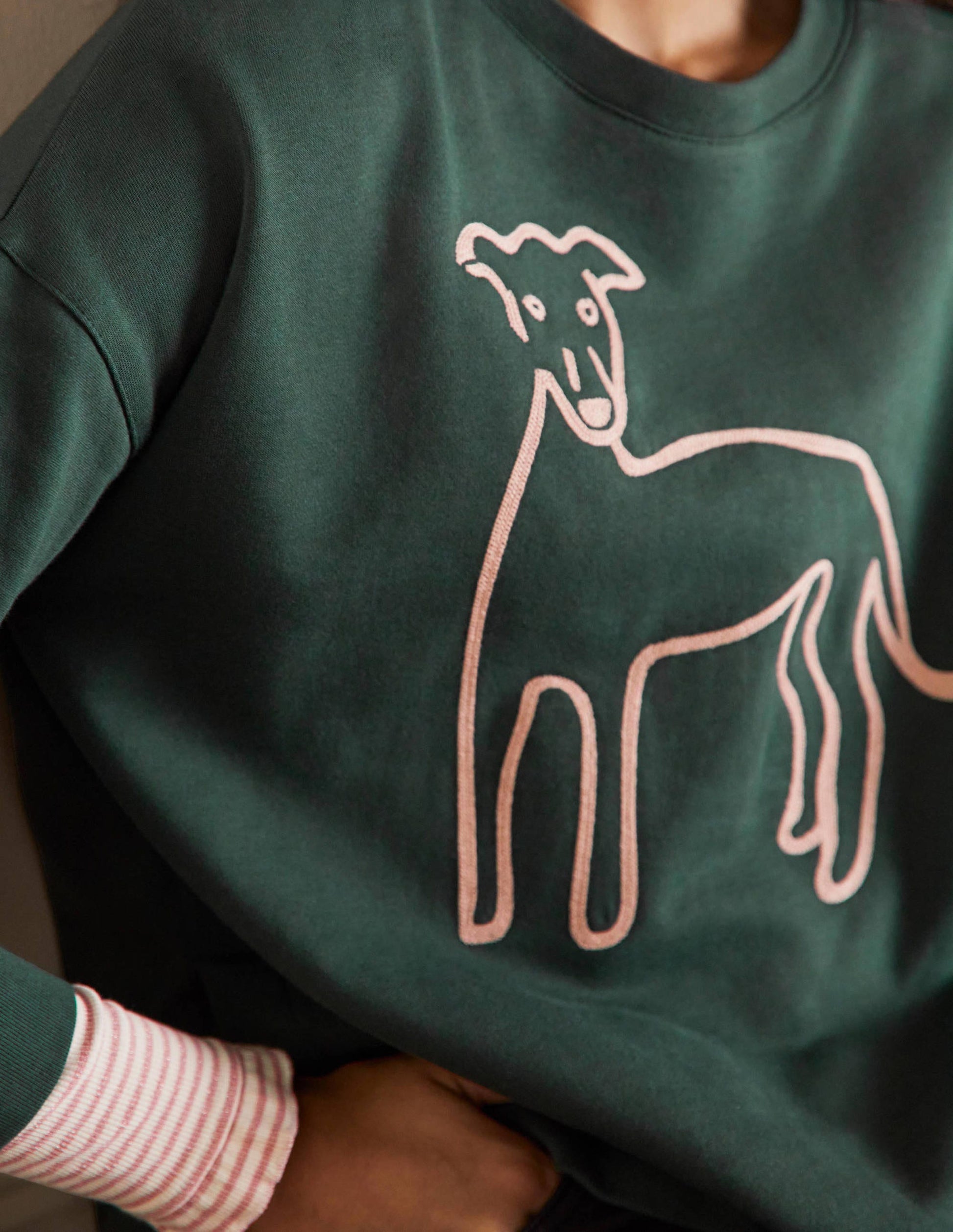 Jasmine Sweatshirt-Mitternachtsgrün-2