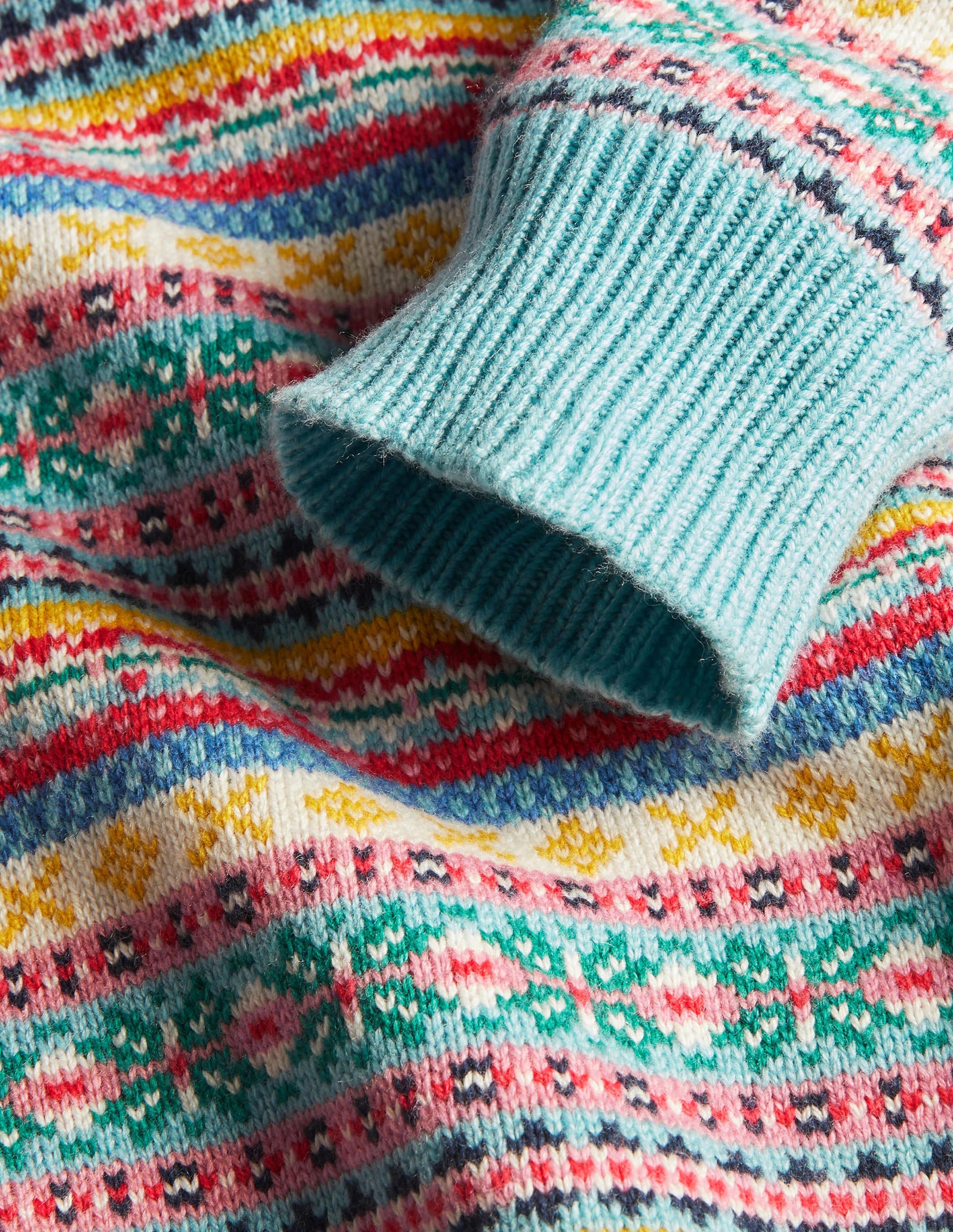 Fair-Isle-Pullover-Bunt, Traditionelles Muster - Image 7