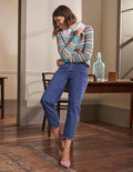 Fair-Isle-Pullover-Bunt, Traditionelles Muster