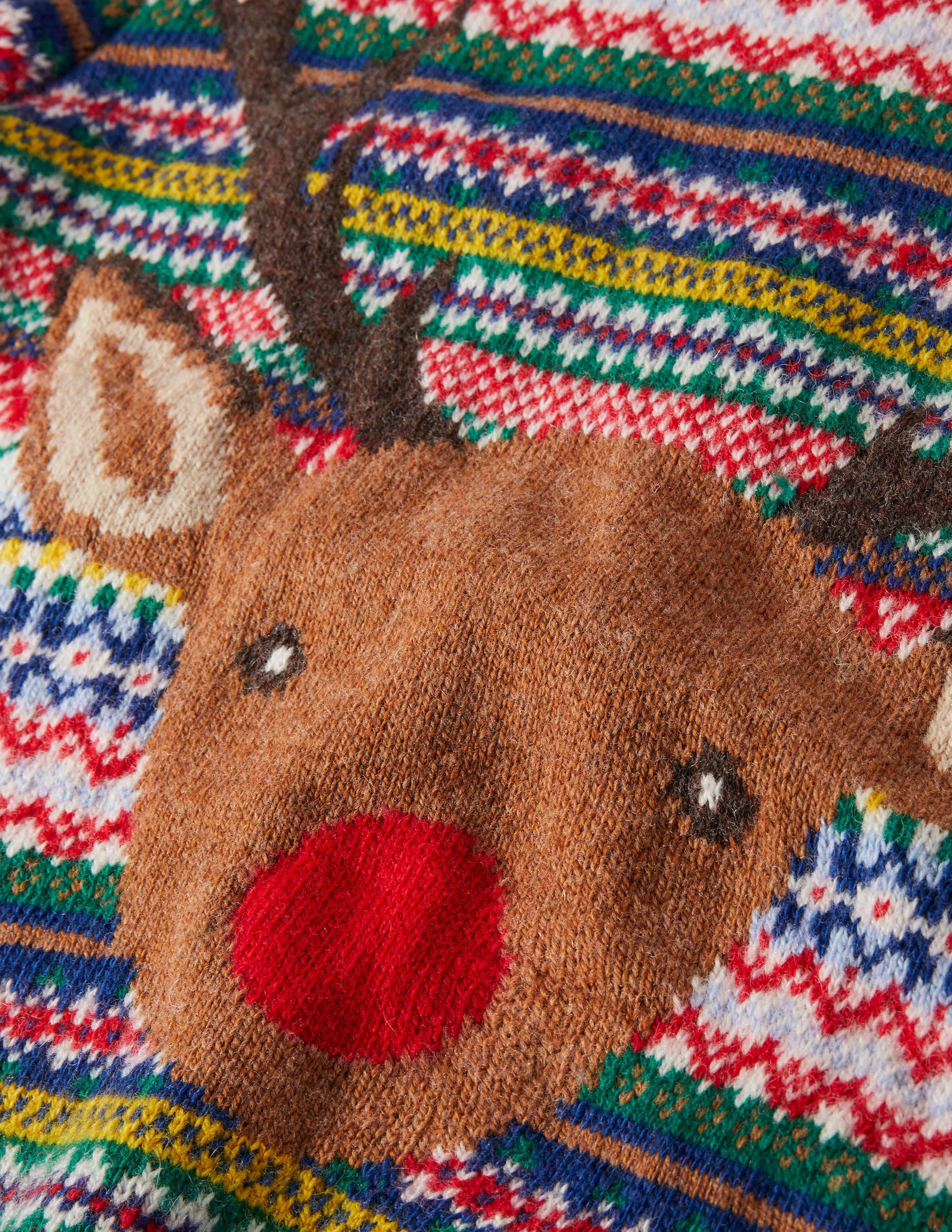 Pull de Noël-Rudolph bleu marine multi - Image 6