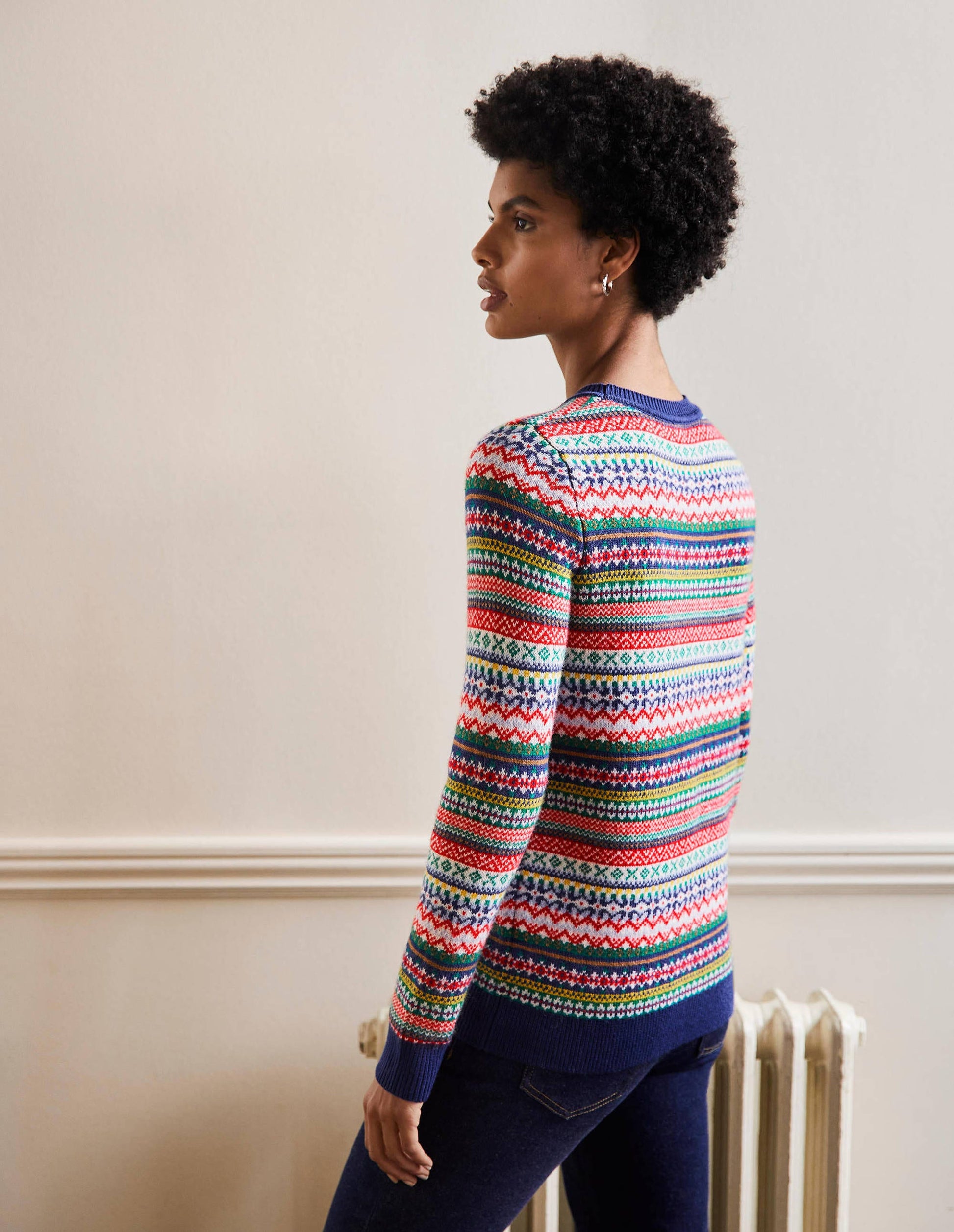 Pull de Noël-Rudolph bleu marine multi-3