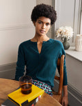 Cashmere Cardigan-Dark Teal