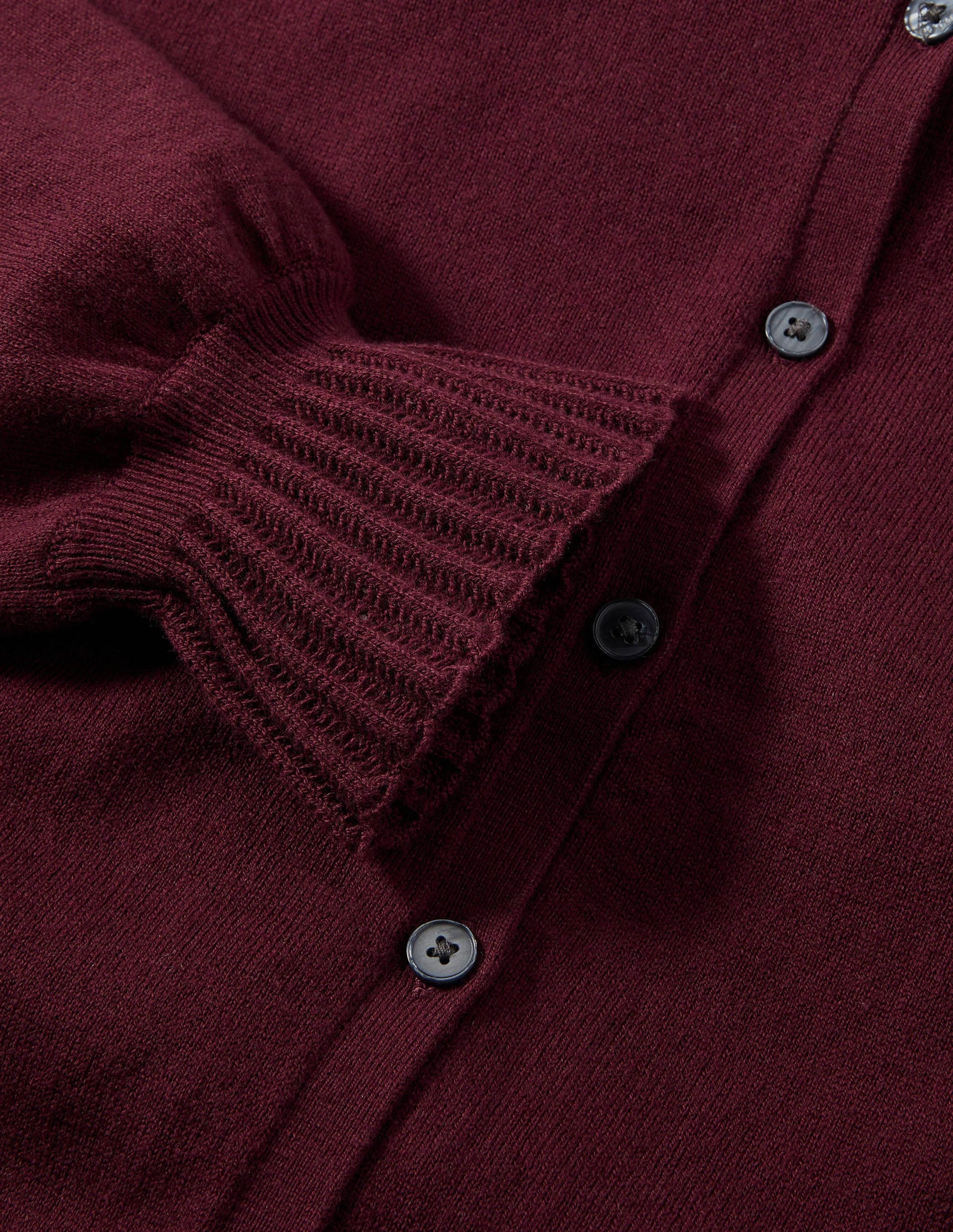 Frederica Pointelle-Cardigan-Dunkelviolett-6