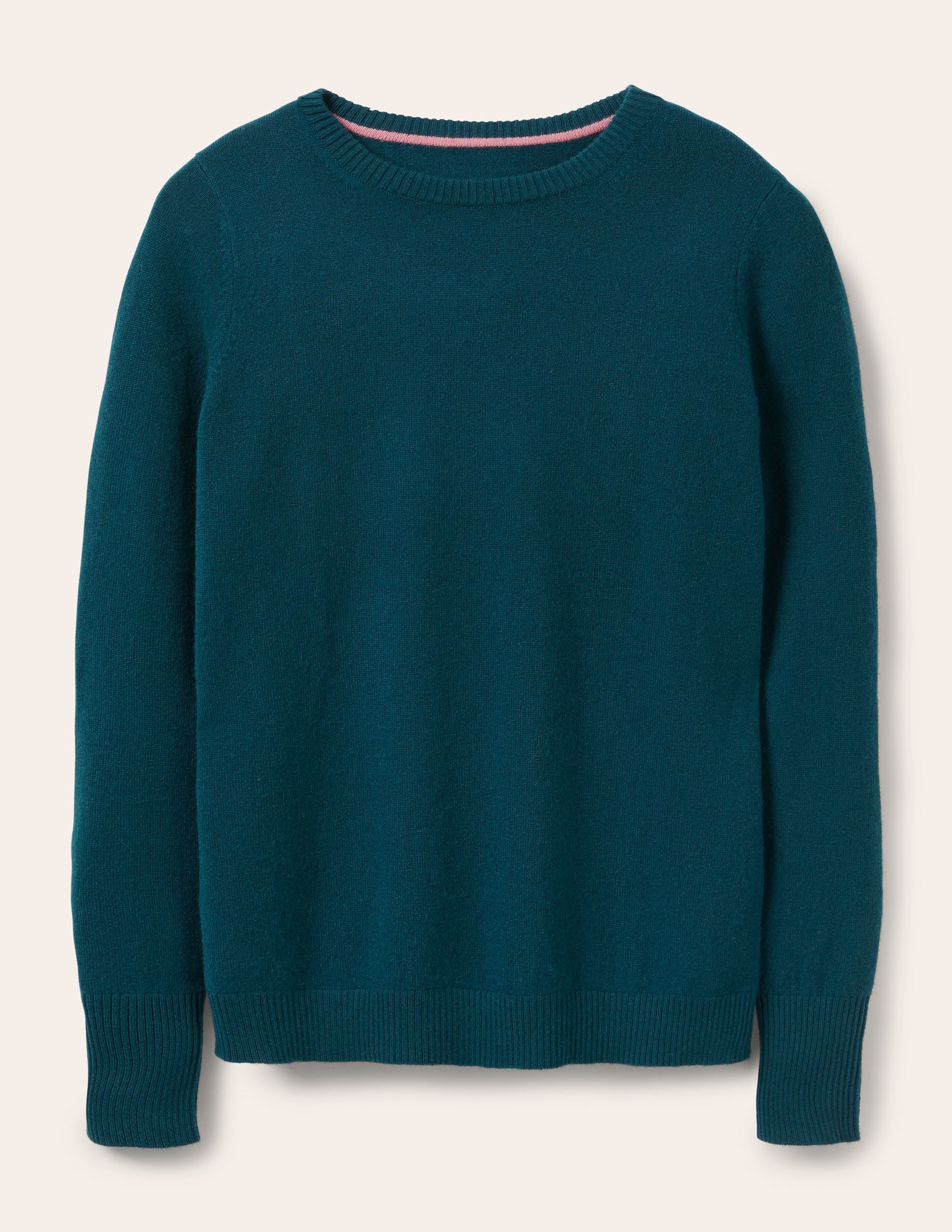 Kaschmirpullover mit Rundhalsausschnitt-Jadegrün - Image 5