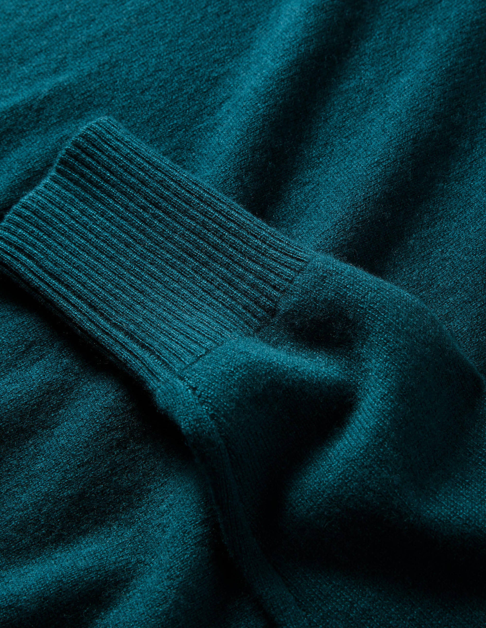 Kaschmirpullover mit Rundhalsausschnitt-Jadegrün - Image 6