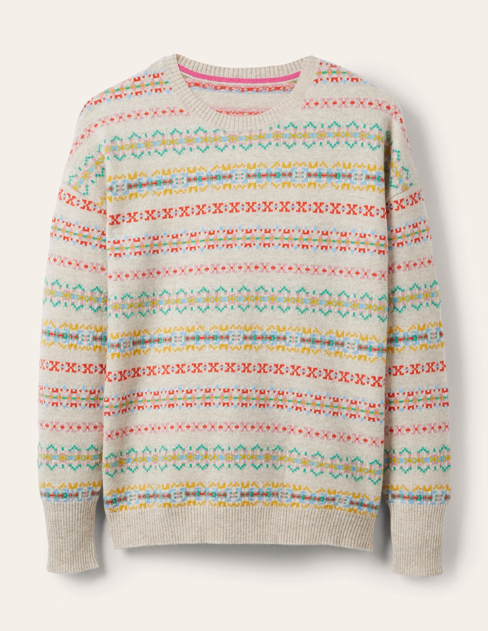 Pull Margot en cachemire-Grès, motif jacquard-5