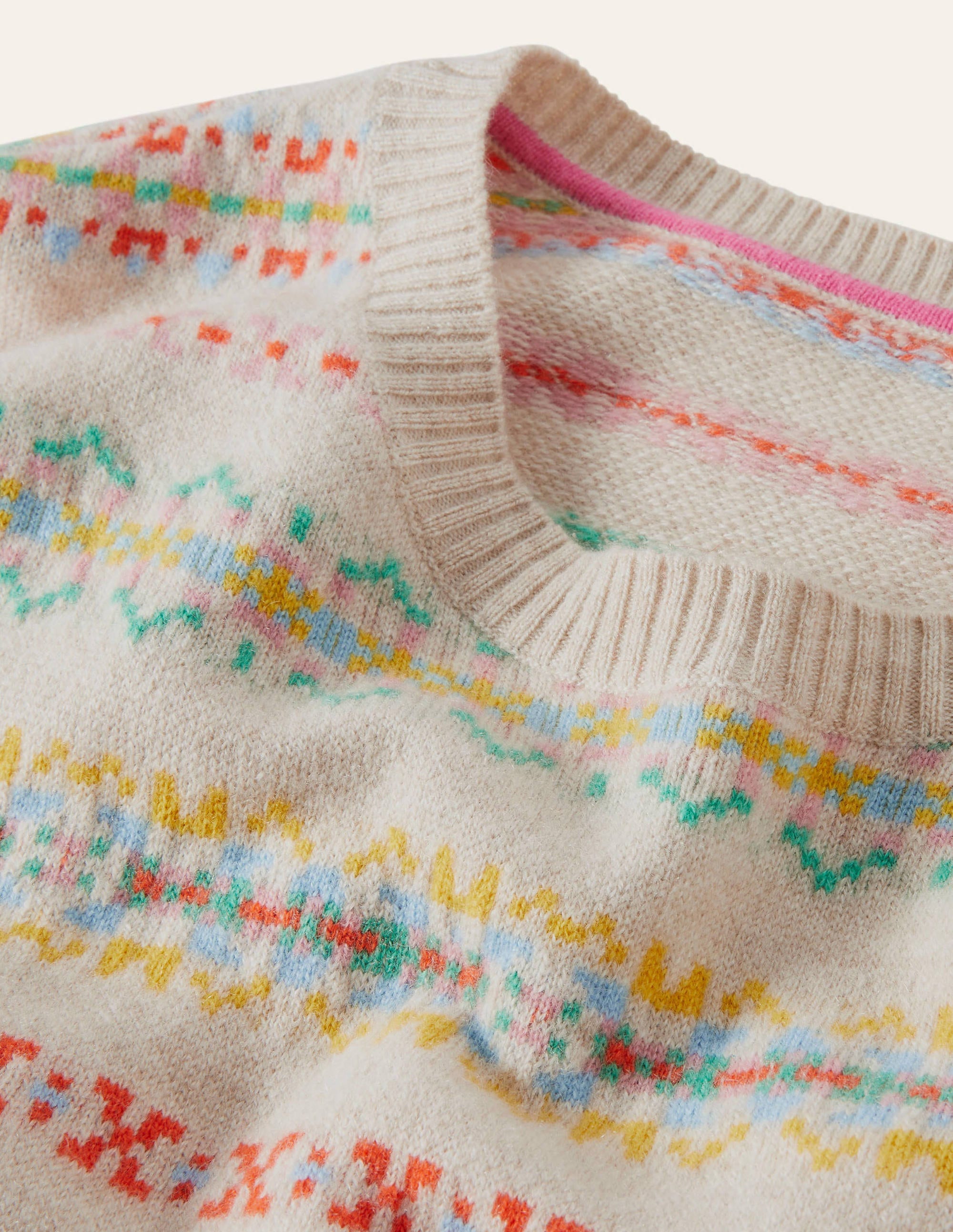 Pull Margot en cachemire-Grès, motif jacquard - Image 6