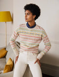 Pull Margot en cachemire-Grès, motif jacquard