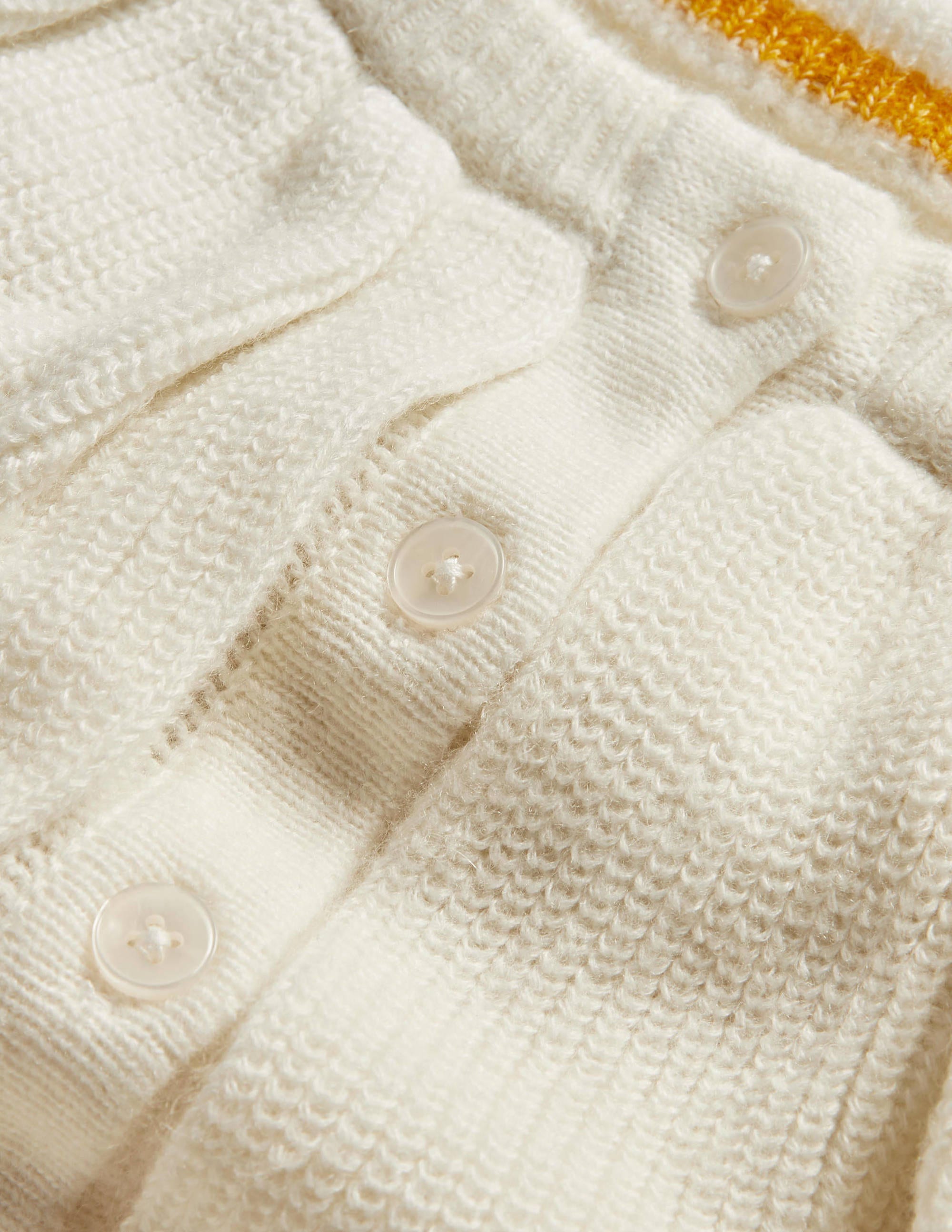 Flauschiger Pullover mit Rüschenkragen-Naturweiß - Image 6