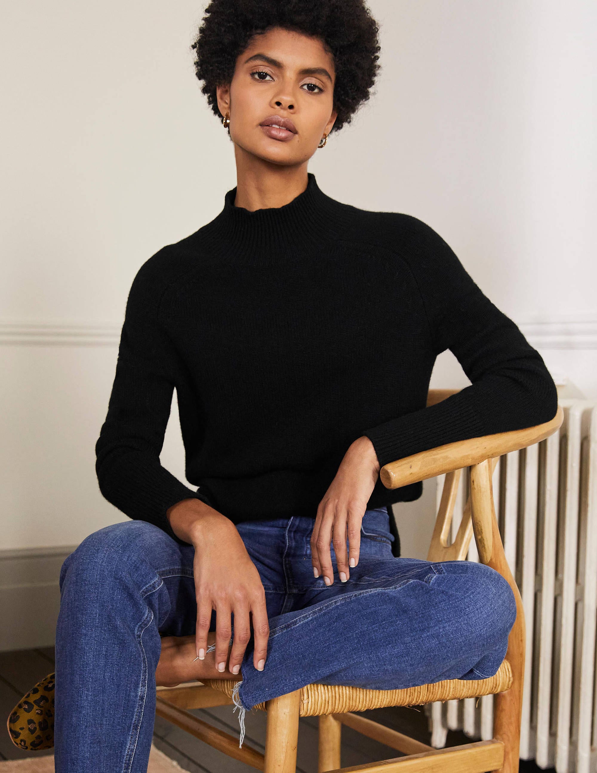 Pull Anna en cachemire-Noir - Image 1