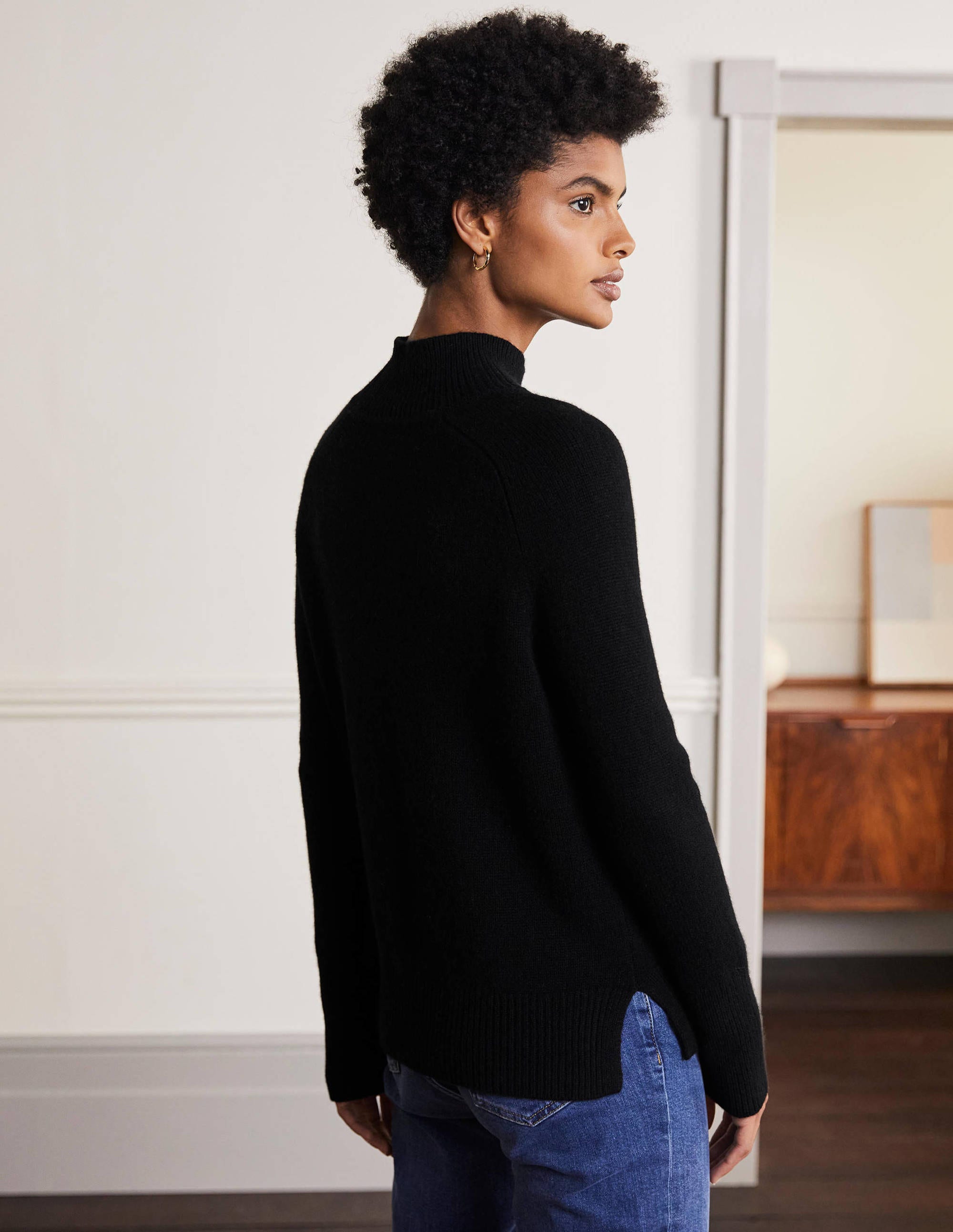 Pull Anna en cachemire-Noir - Image 3