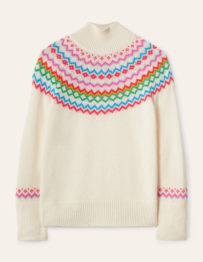 Anna Kaschmirpullover-Perlweiß, Fair-Isle-Muster-6