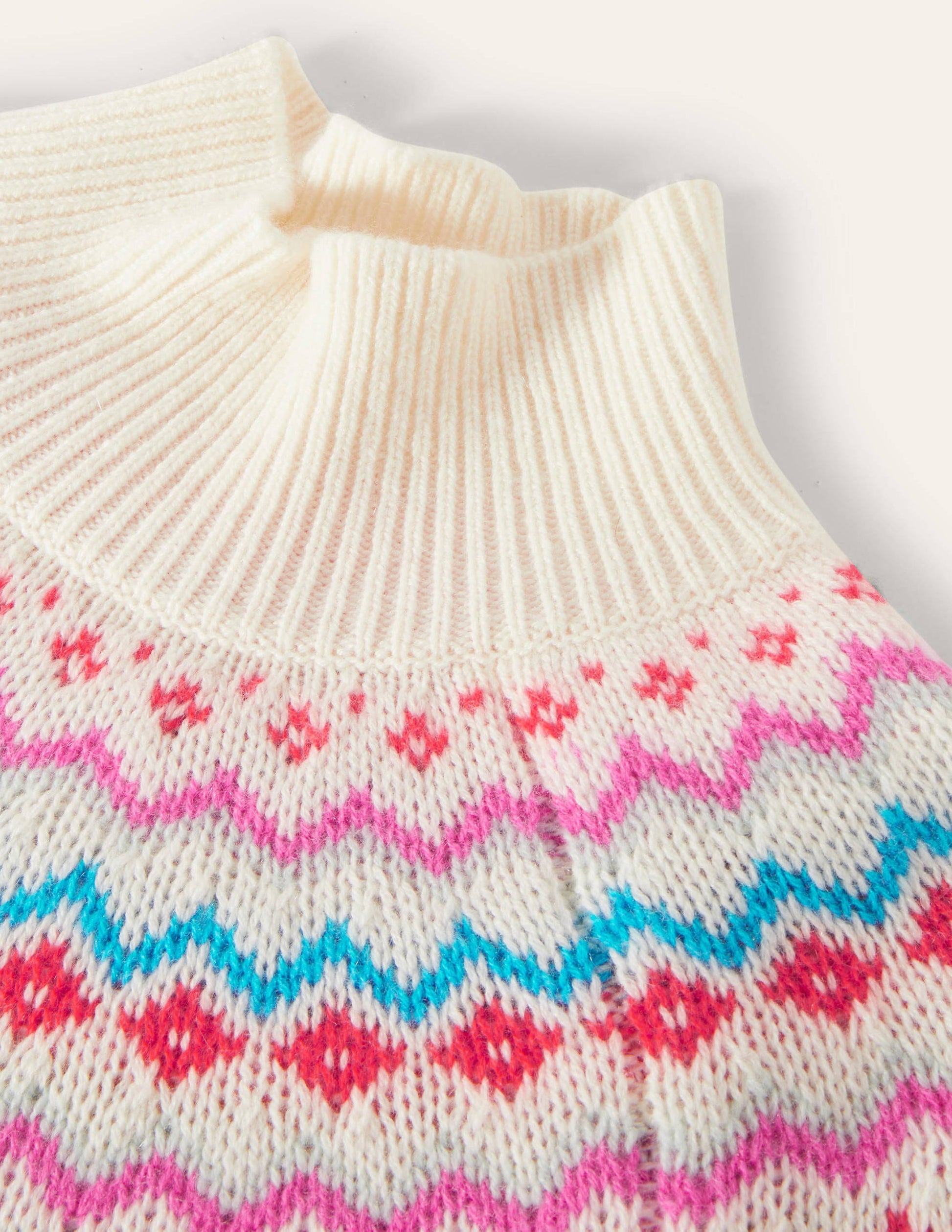 Anna Kaschmirpullover-Perlweiß, Fair-Isle-Muster-7