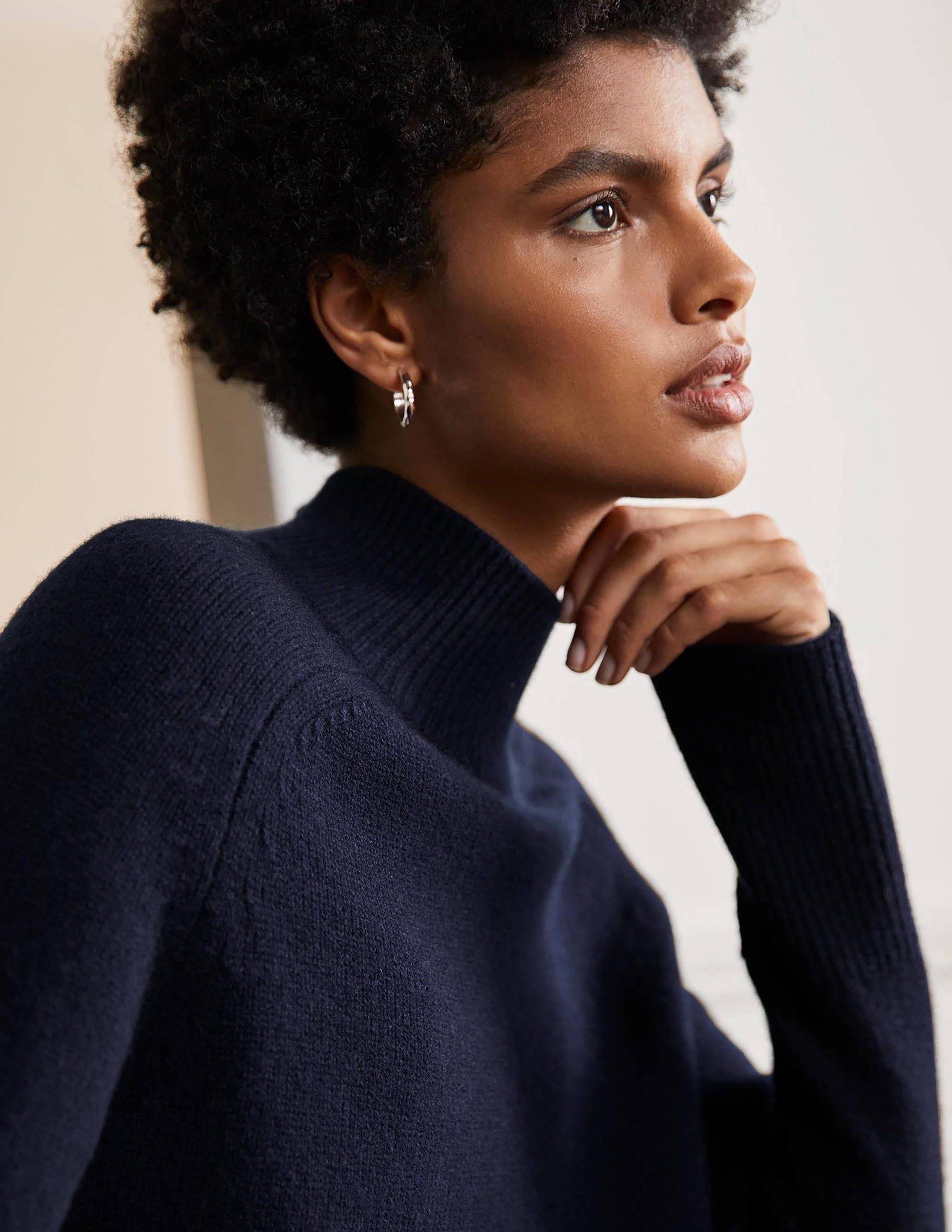 Pull Anna en cachemire-Bleu marine - Image 2