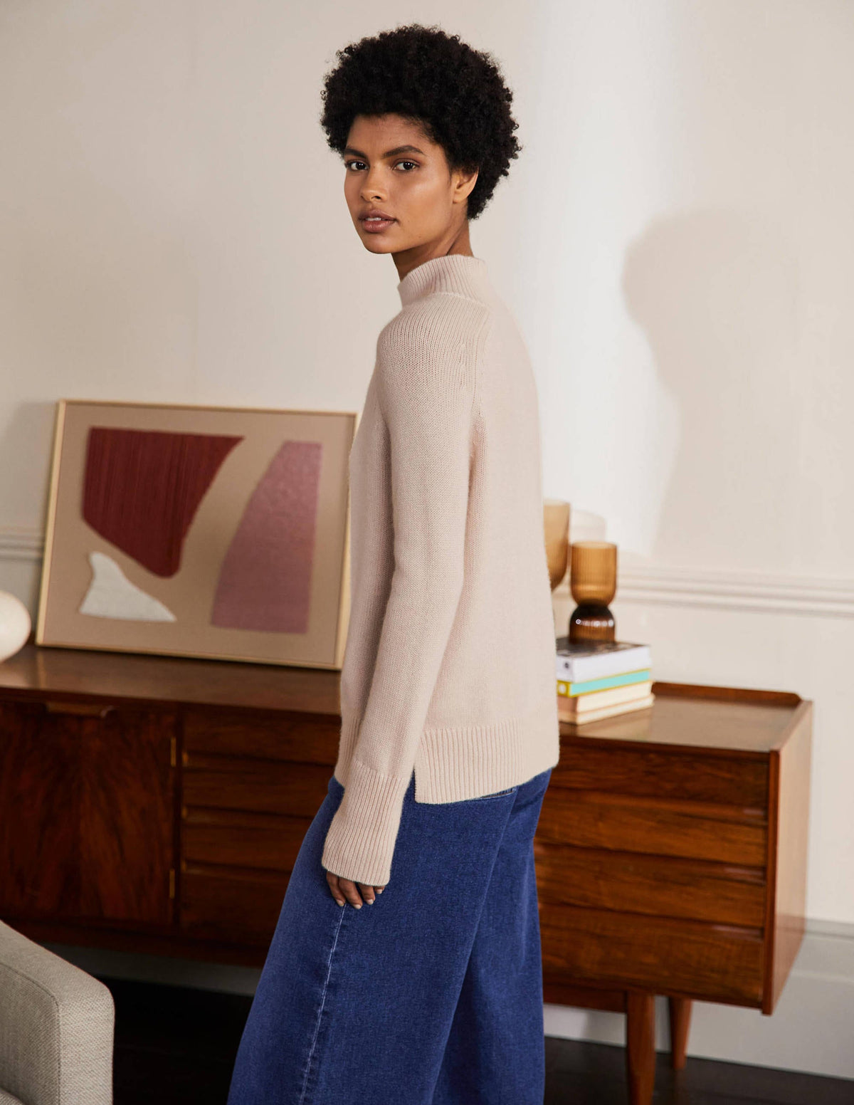 Anna Kaschmirpullover-Warmes Naturweiß - Image 3
