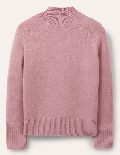 Anna Kaschmirpullover-Violett/Opalgrün-5