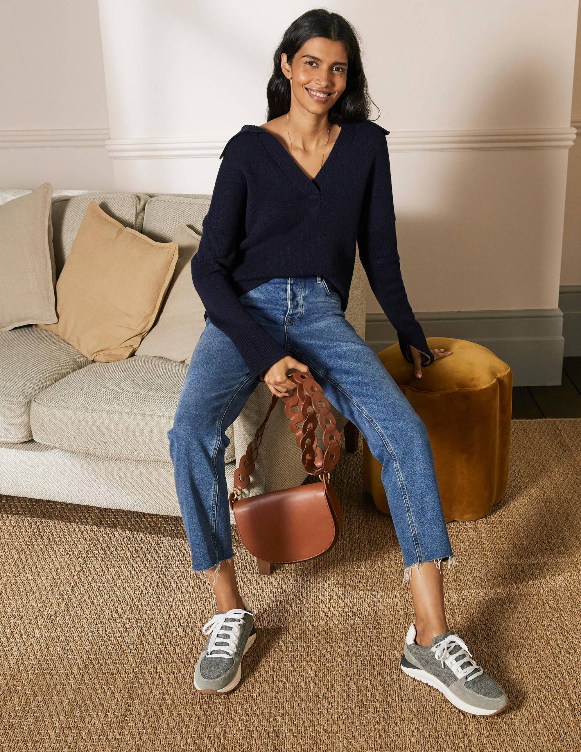 Cathryn Kaschmirpullover-Marineblau - Image 4
