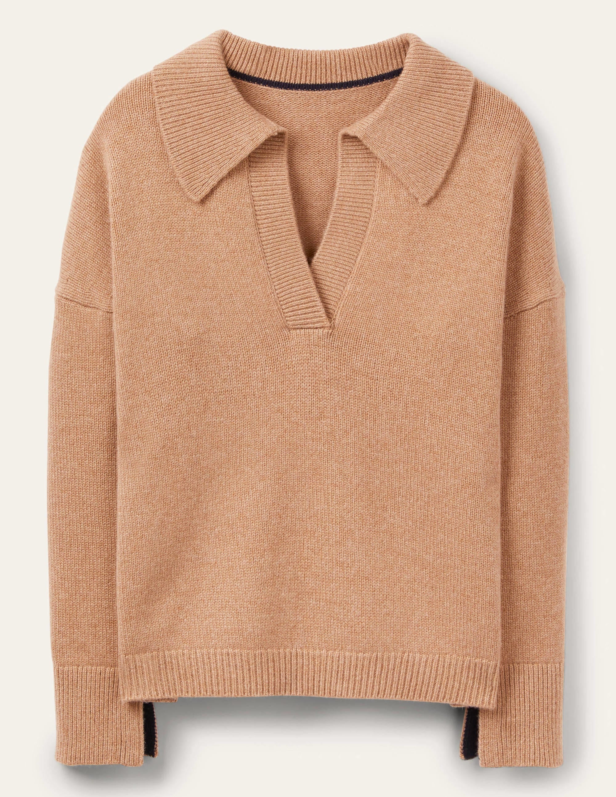 Cathryn Kaschmirpullover-Kamelbraun Melange - Image 6