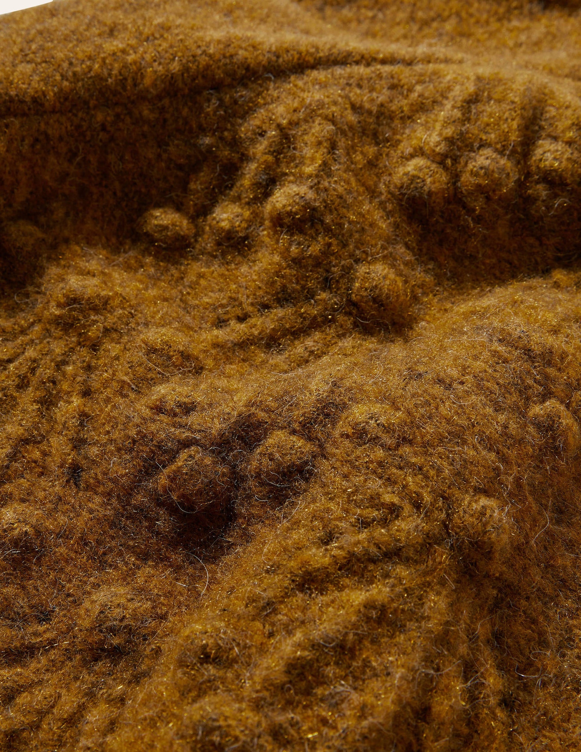 Relaxed Cable Cardigan-Moss Brown-5