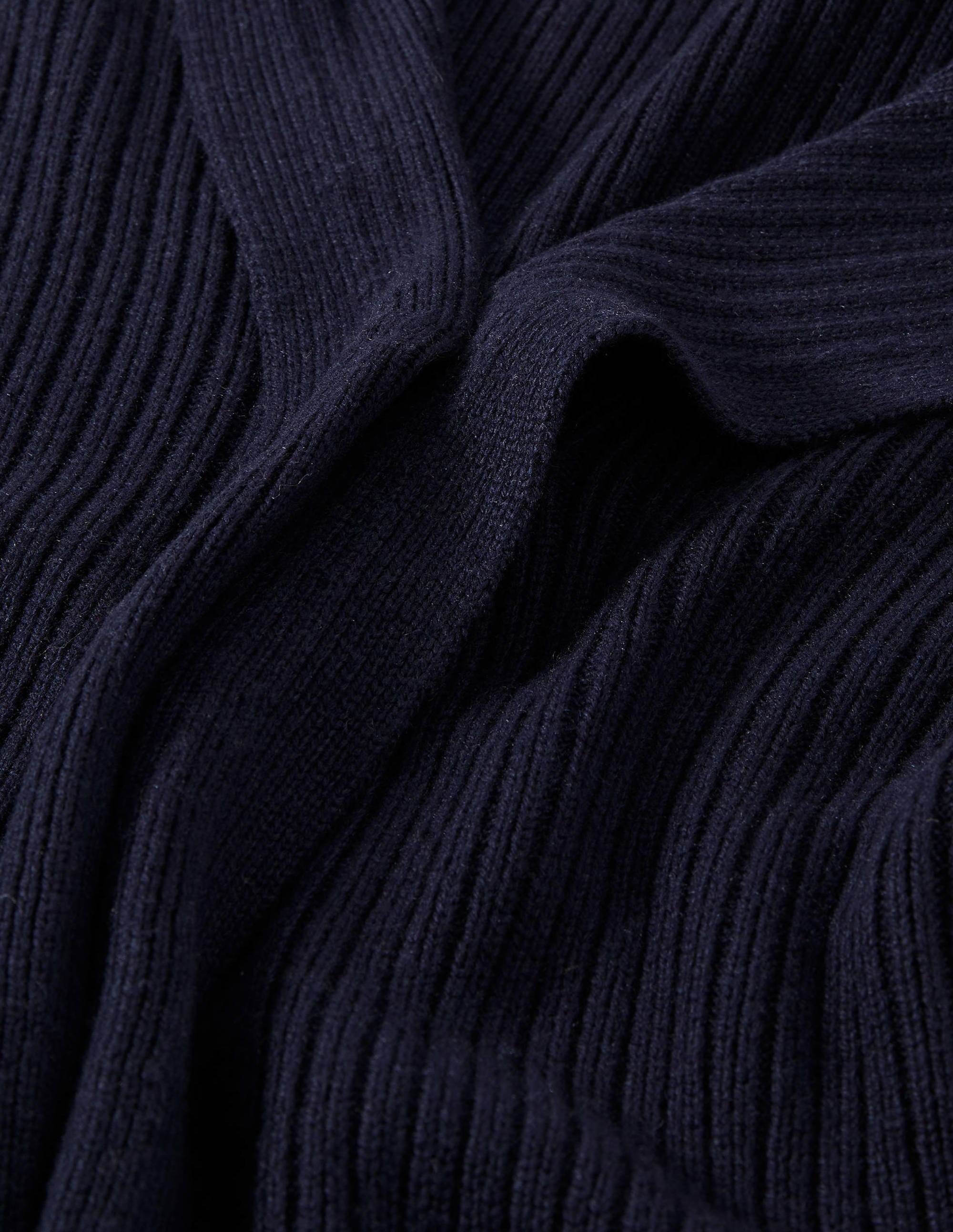 Lockerer Cardigan mit Kapuze-Marineblau - Image 5