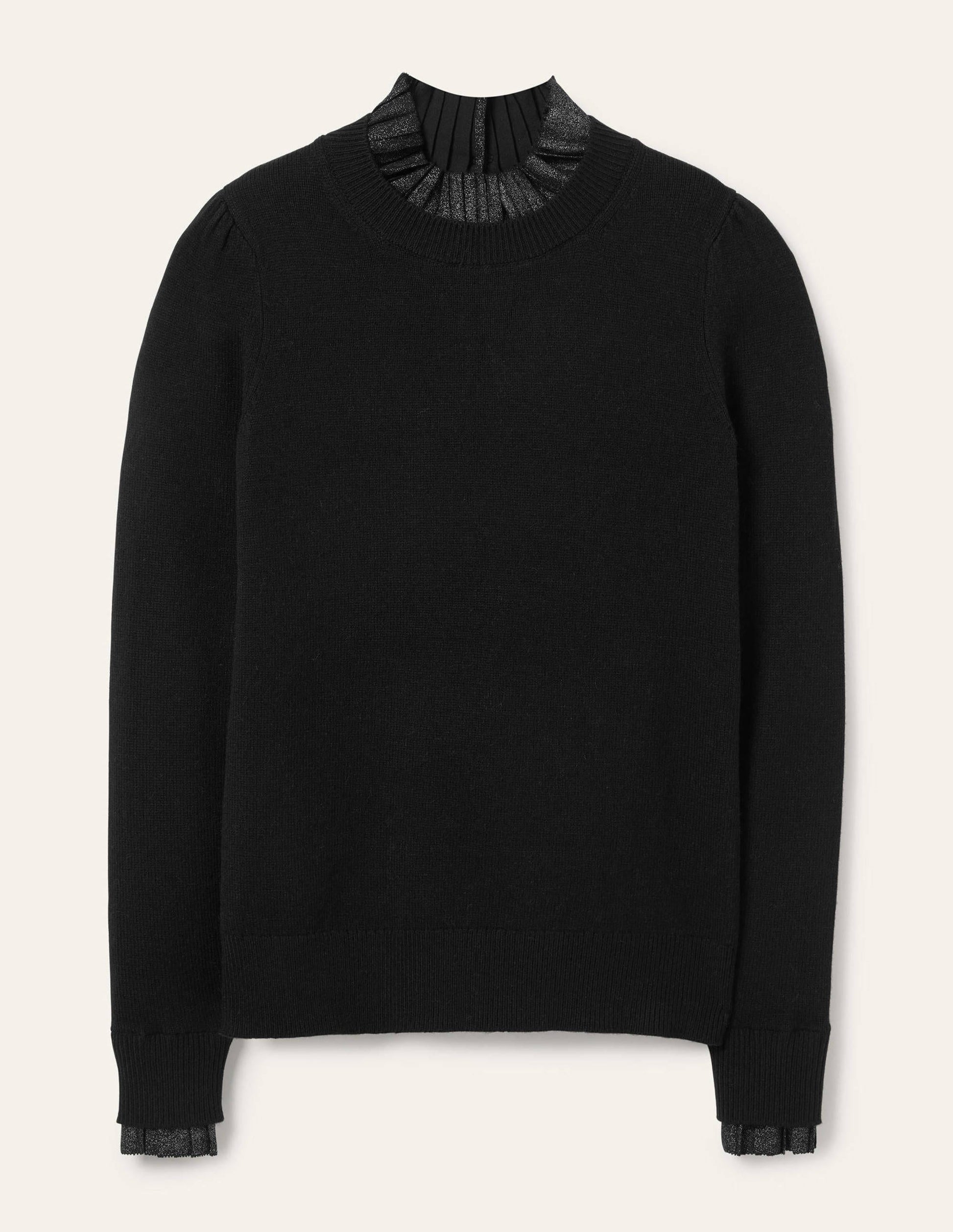 Pull Felicity ornementé-Noir métallisé-6