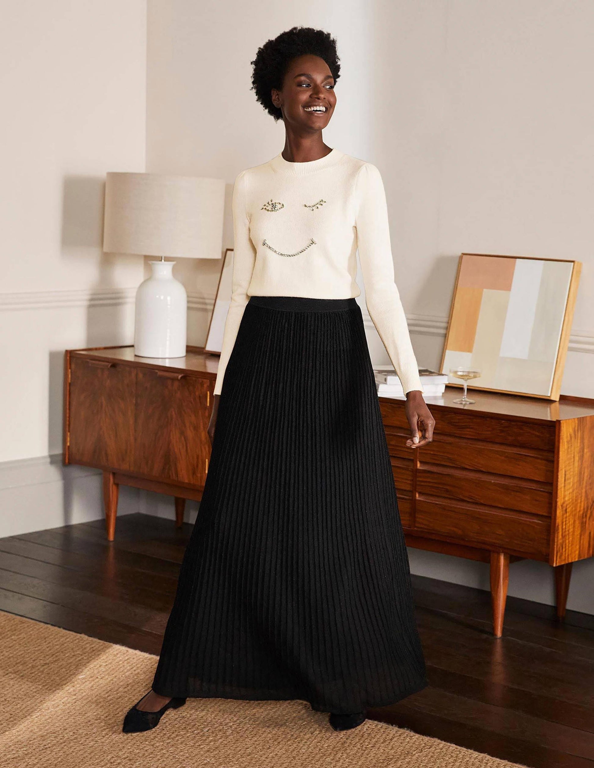 Felicity Verzierter Pullover-Naturweiß-4