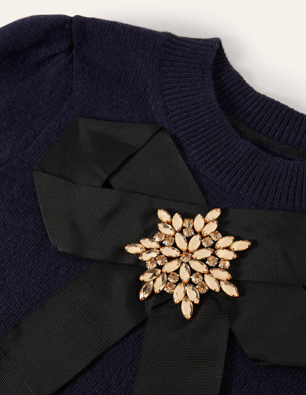 Felicity Verzierter Pullover-Marineblau - Image 5