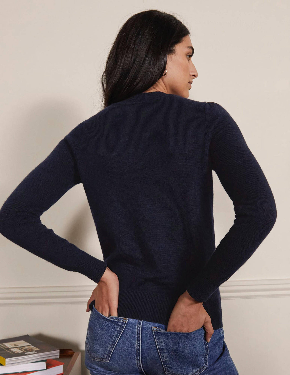 Felicity Verzierter Pullover-Marineblau - Image 3
