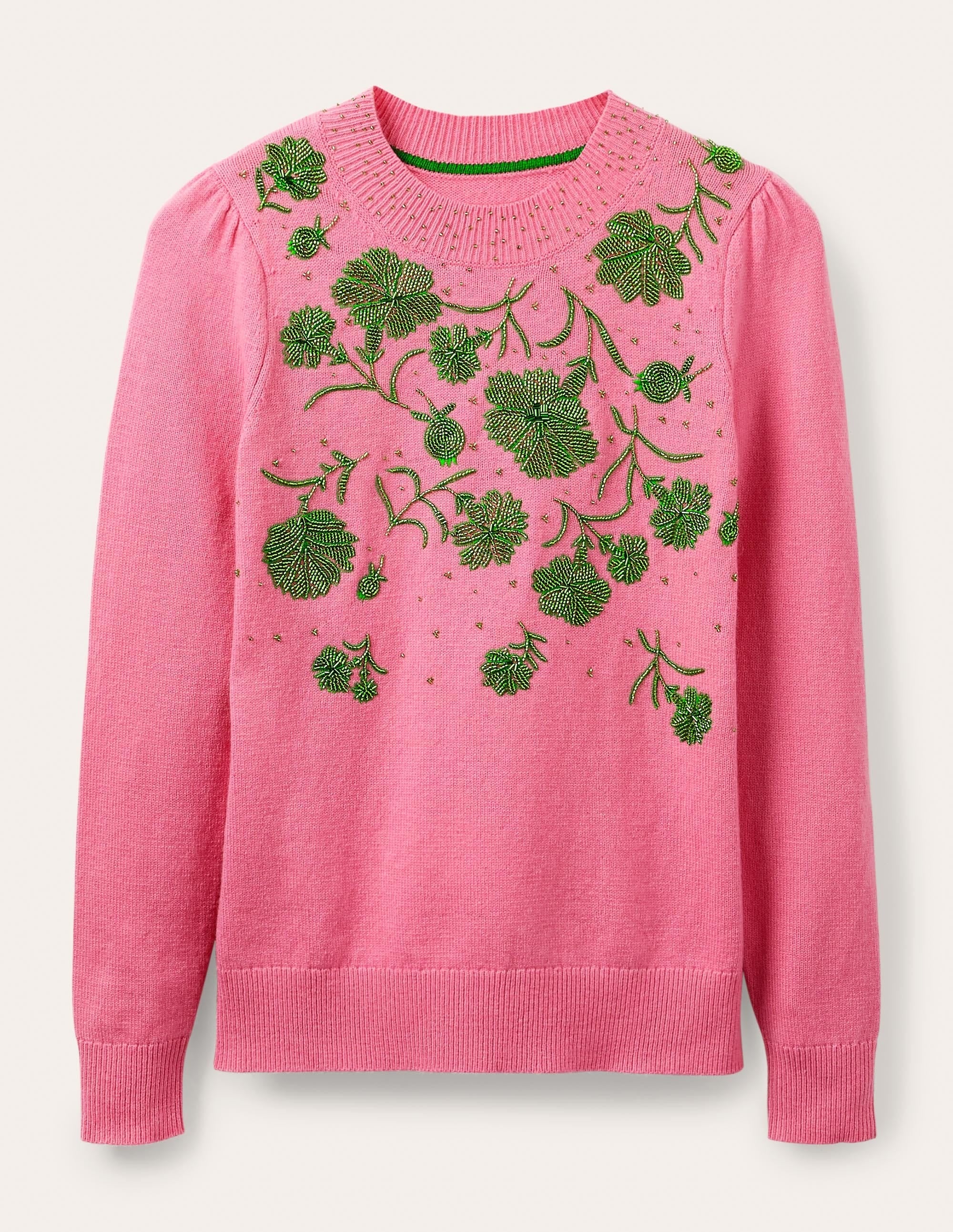 Felicity Embellished Jumper-Flamingo Pink - Image 7