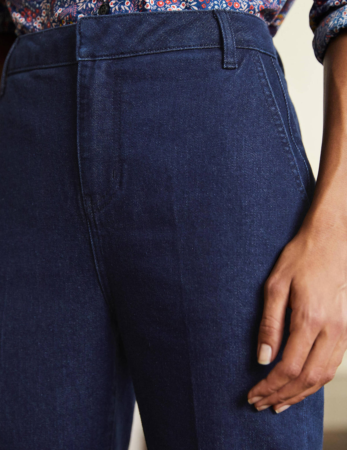 Jeans mit geradem Bein-Indigoblau-2