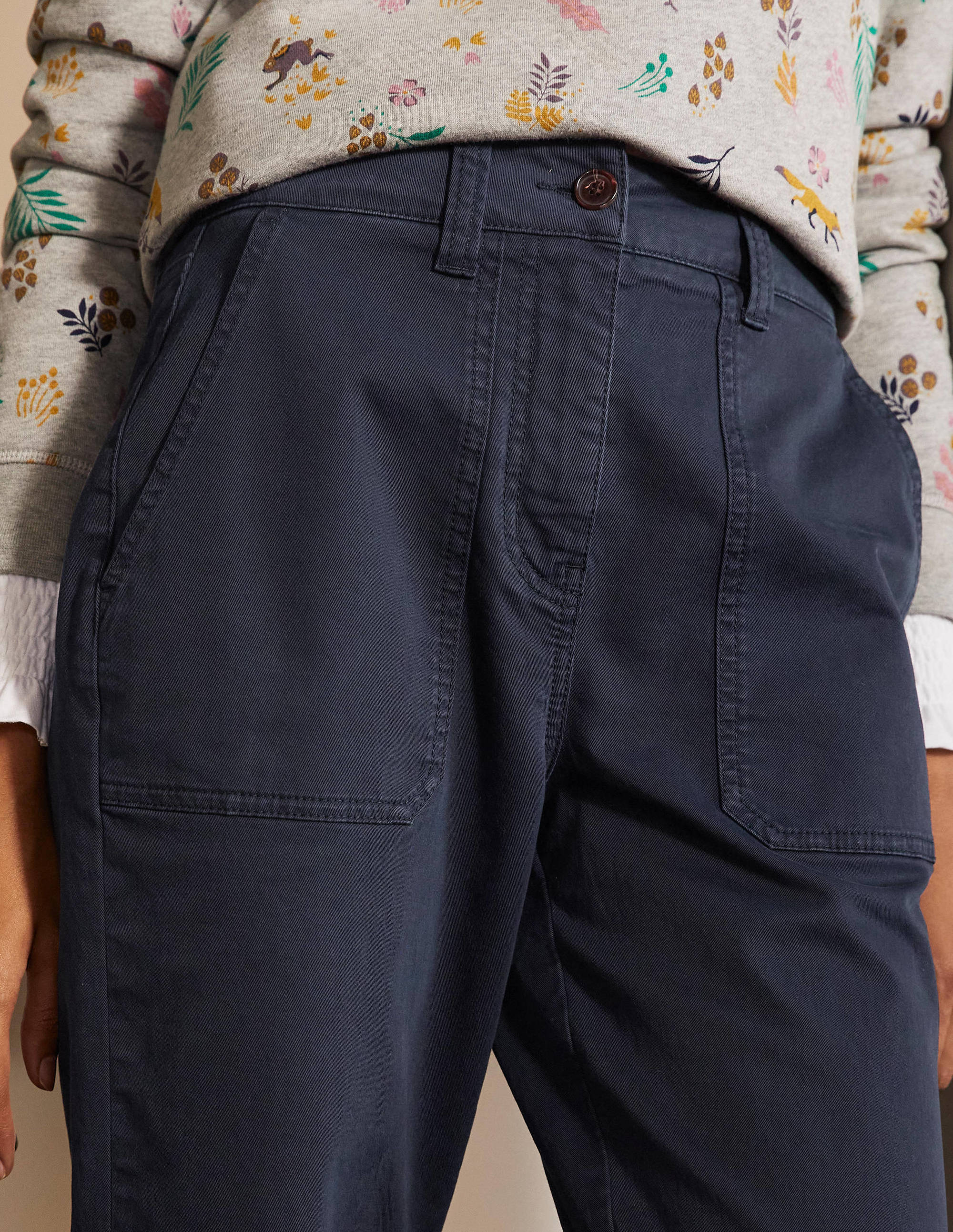 Chino décontracté-Bleu marine - Image 1