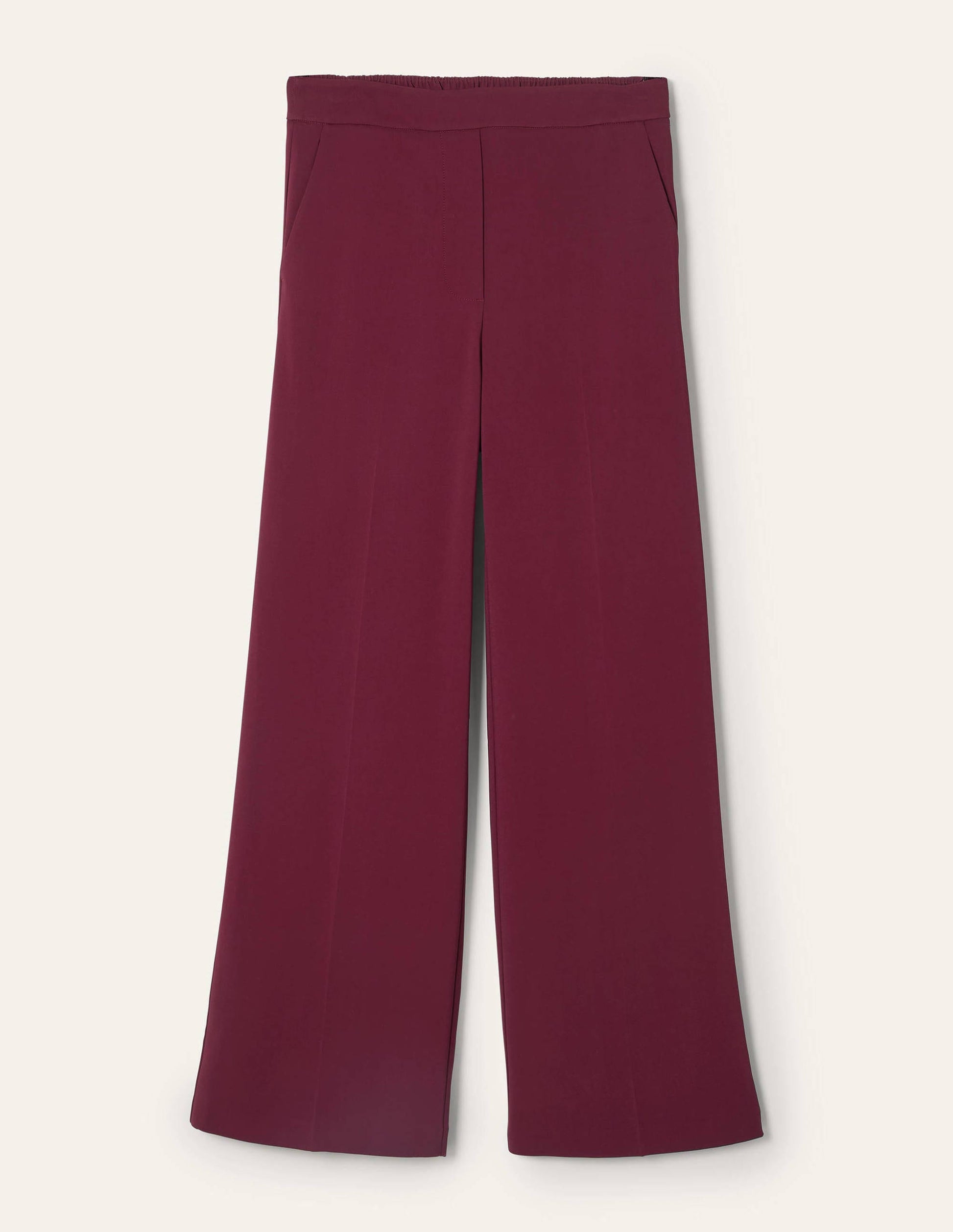 Albermarle Hose mit weitem Bein-Glühweinrot-7
