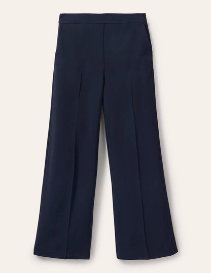 Albemarle Wide Leg Trousers-Navy