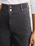 Jupe-culotte large-Noir délavé