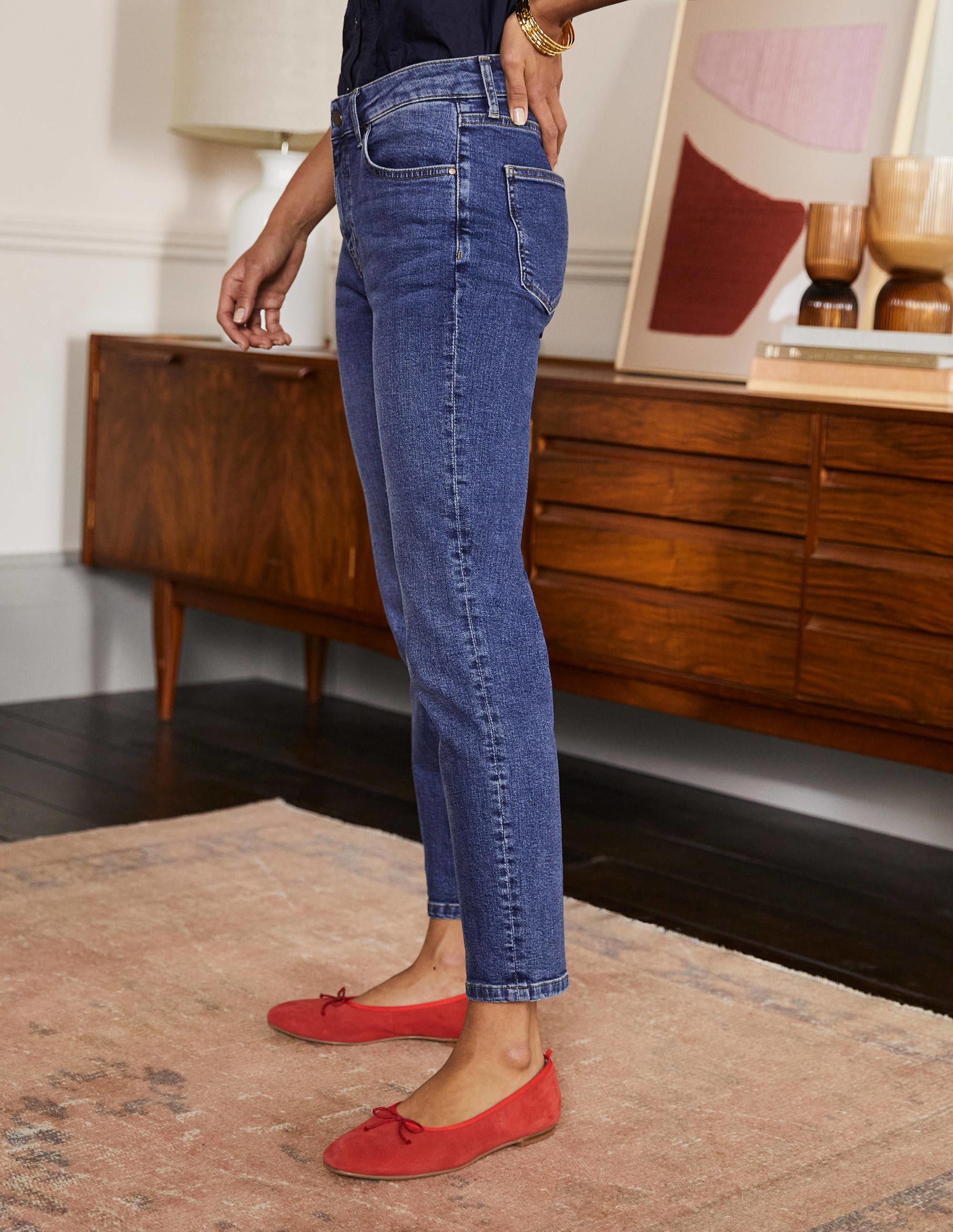 Slim Straight Ankle Skimmers-Mid Vintage - Image 4