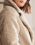 Canterbury Teddy-Mantel-Hellbeige