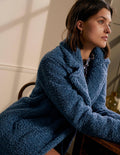 Canterbury Teddy-Mantel-Saphirblau