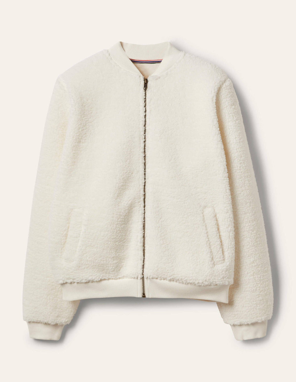 Teddy-Jacke mit Reißverschluss-Naturweiß - Image 6