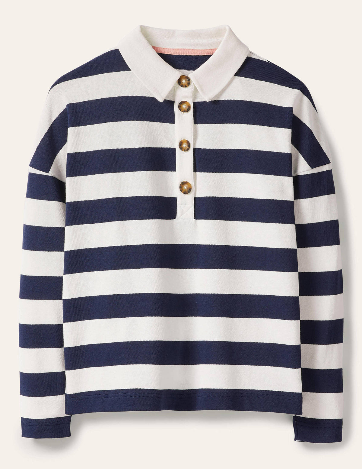 Phillipa Rugby-Oberteil-Navy/Naturweiß - Image 5