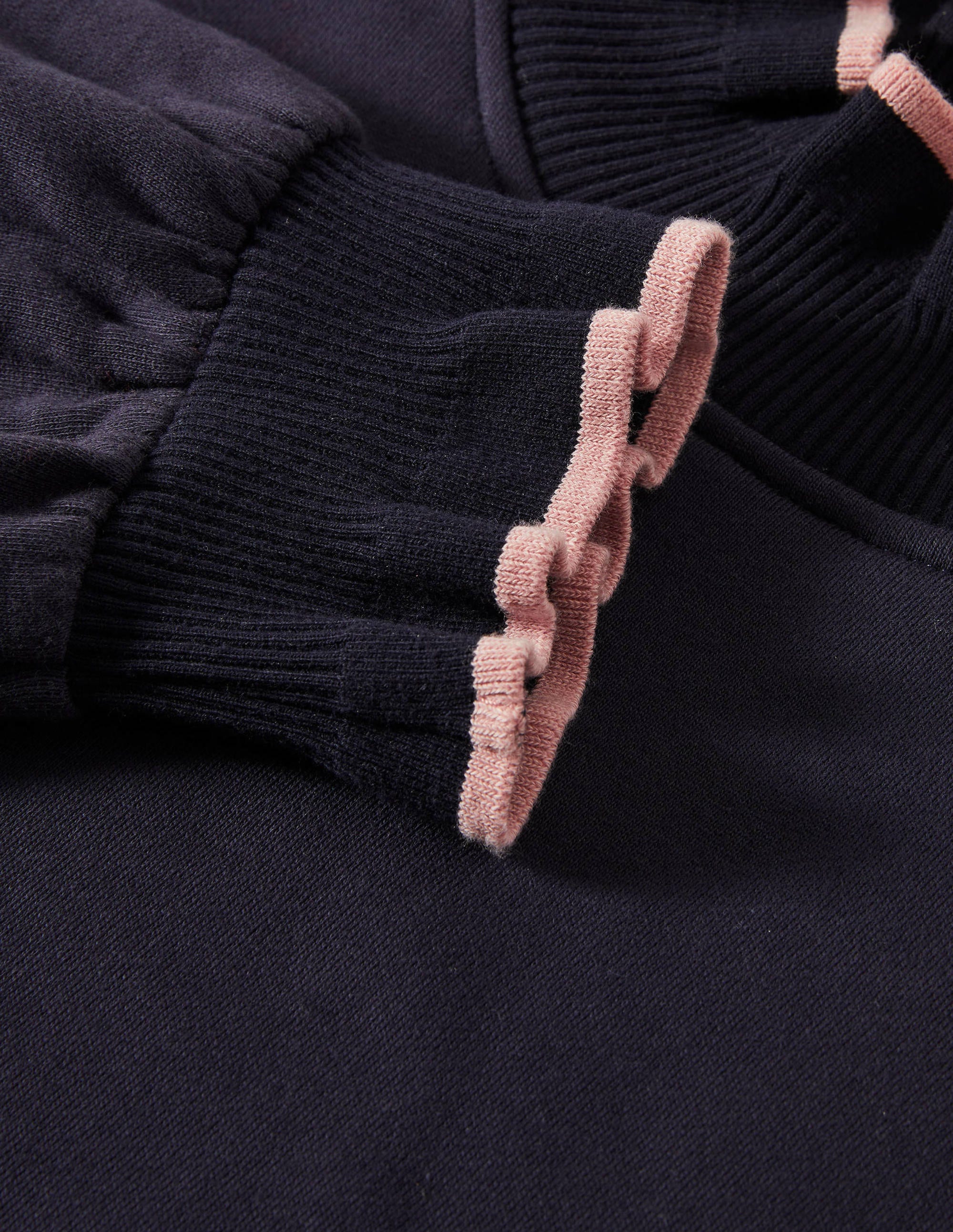 Sweatshirt mit Rüschendetail-Marineblau - Image 5